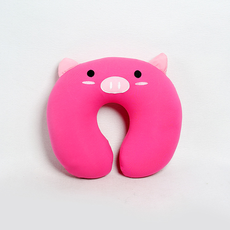 Car travel office foam particle cartoon neck pillow Animal plush neck pillow monkey cat Specification image