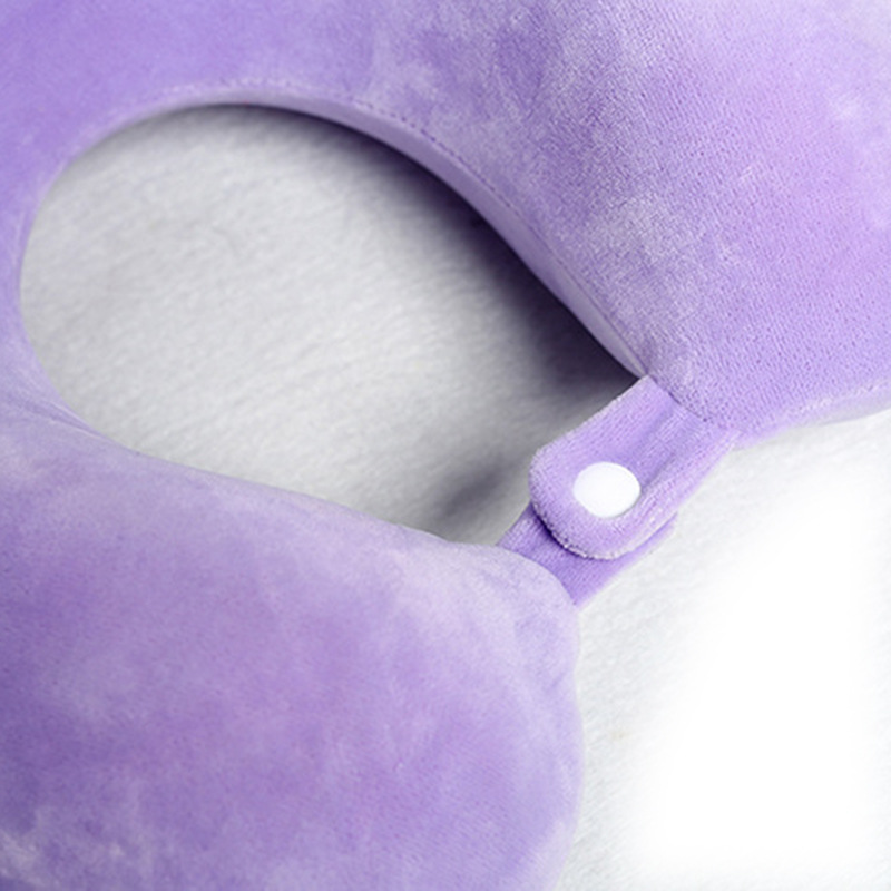 Wholesale of elastic band buckle U-shaped pillows, memory foam nap pillows, backrest pillows, slow rebound sleep pillows, cervical spine protection U-shaped travel pillows Application Scenario