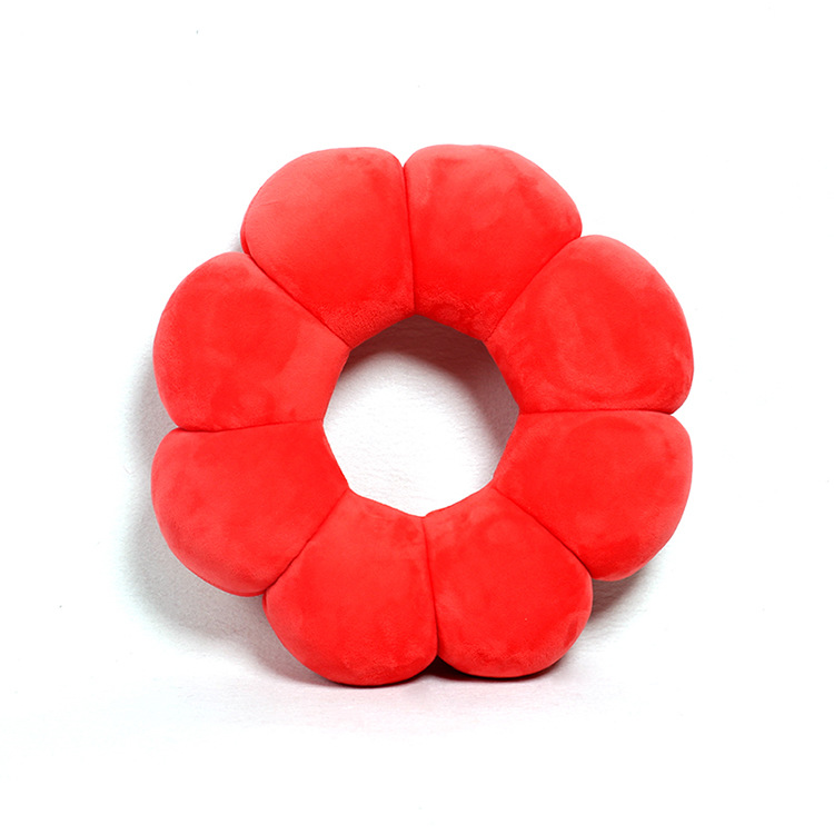 Wholesale massage car neck pillows for students and white-collar workers, comfortable colorful neck pillows, foam particle neck protection to relieve neck pressure, U-shaped pillows Specification image
