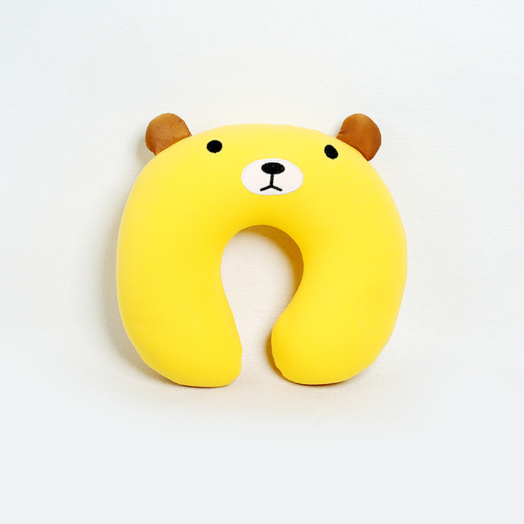 Car travel office foam particle cartoon neck pillow Animal plush neck pillow monkey cat