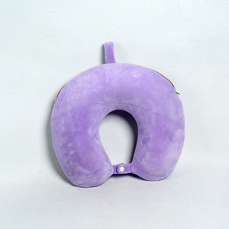 Wholesale of elastic band buckle U-shaped pillows, memory foam nap pillows, backrest pillows, slow rebound sleep pillows, cervical spine protection U-shaped travel pillows Specification image