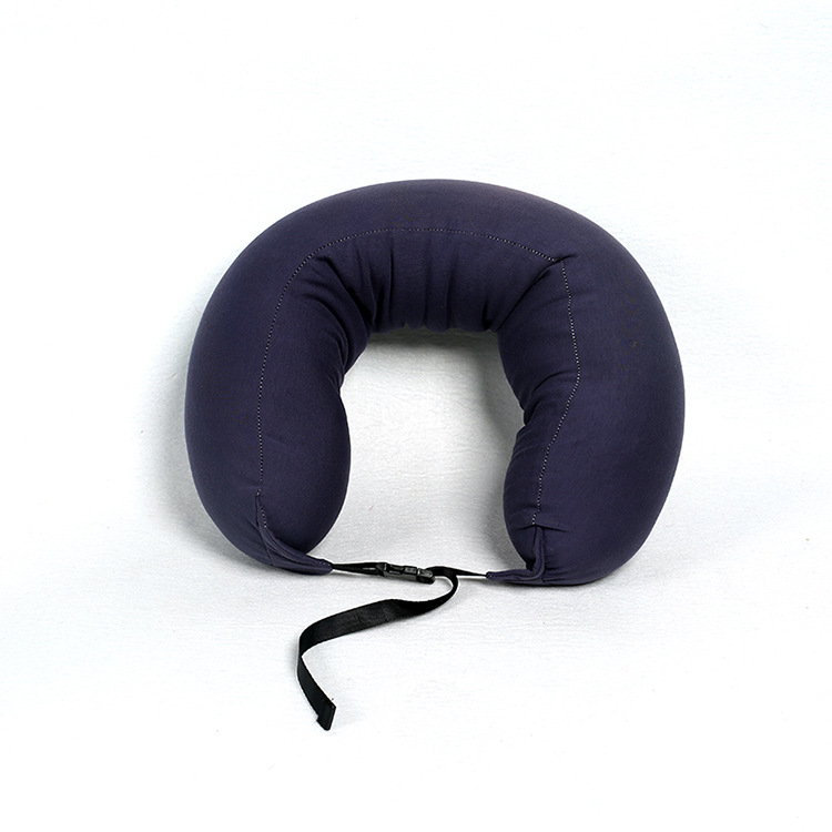 Wholesale of new Korean plain travel pillow foam particle Muji U-shaped pillow of the same quality and color for cervical vertebrae details Picture