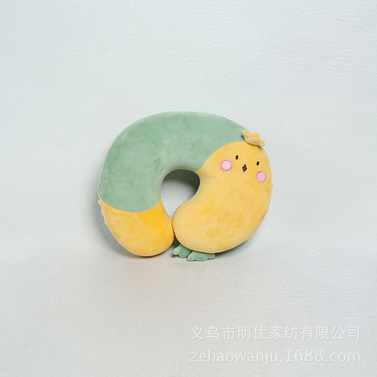 Foam particle baby neck guard U-shaped pillow, animal foam particle neck pillow, travel cushion Specification image