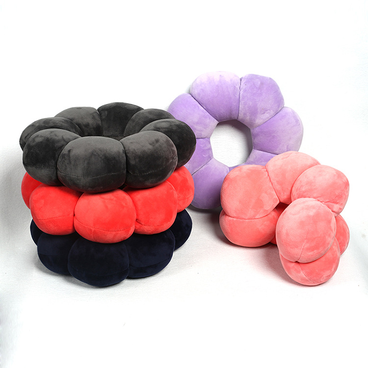 Wholesale massage car neck pillows for students and white-collar workers, comfortable colorful neck pillows, foam particle neck protection to relieve neck pressure, U-shaped pillows