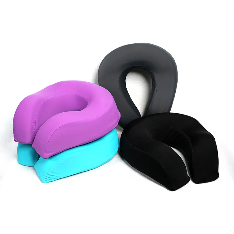 U-shaped neck protection pillow, memory foam nap pillow, slow rebound sleep pillow, cervical spine protection travel ice silk pillow, factory direct sales and wholesale