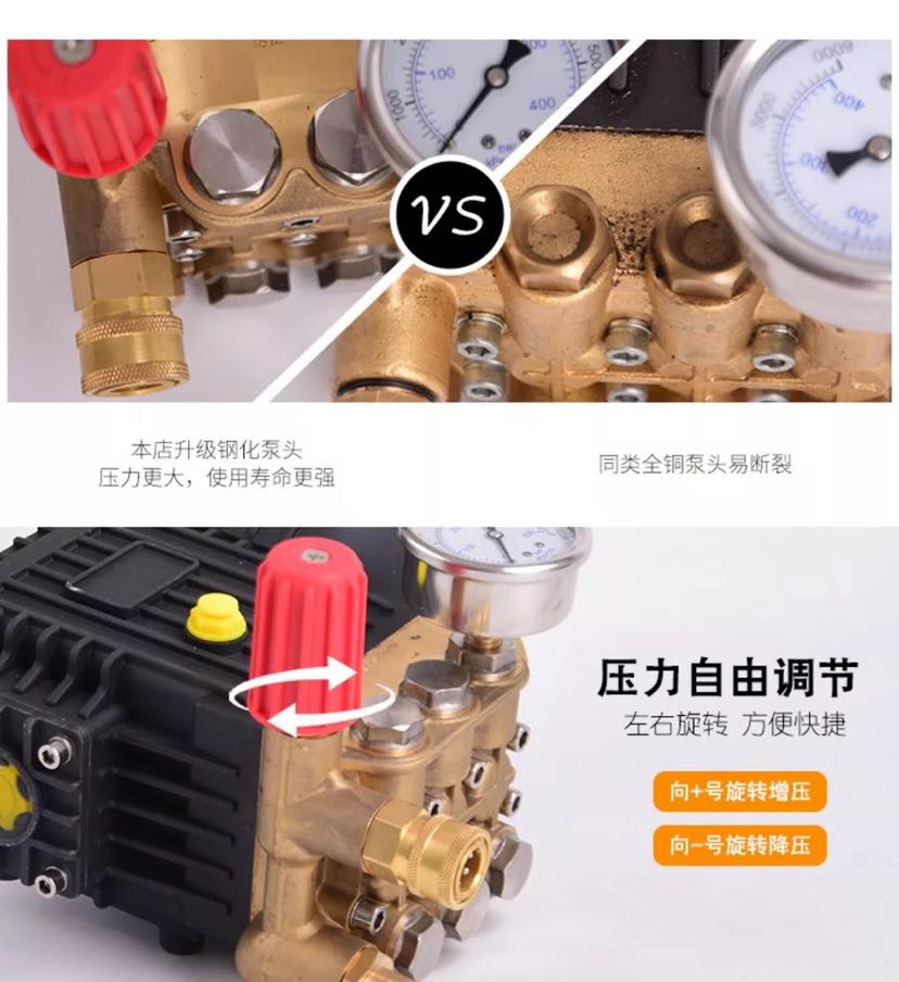 Ultra-high pressure commercial car wash machine, special ultra-high pressure car wash machine for car wash shops, car wash pump Specification image