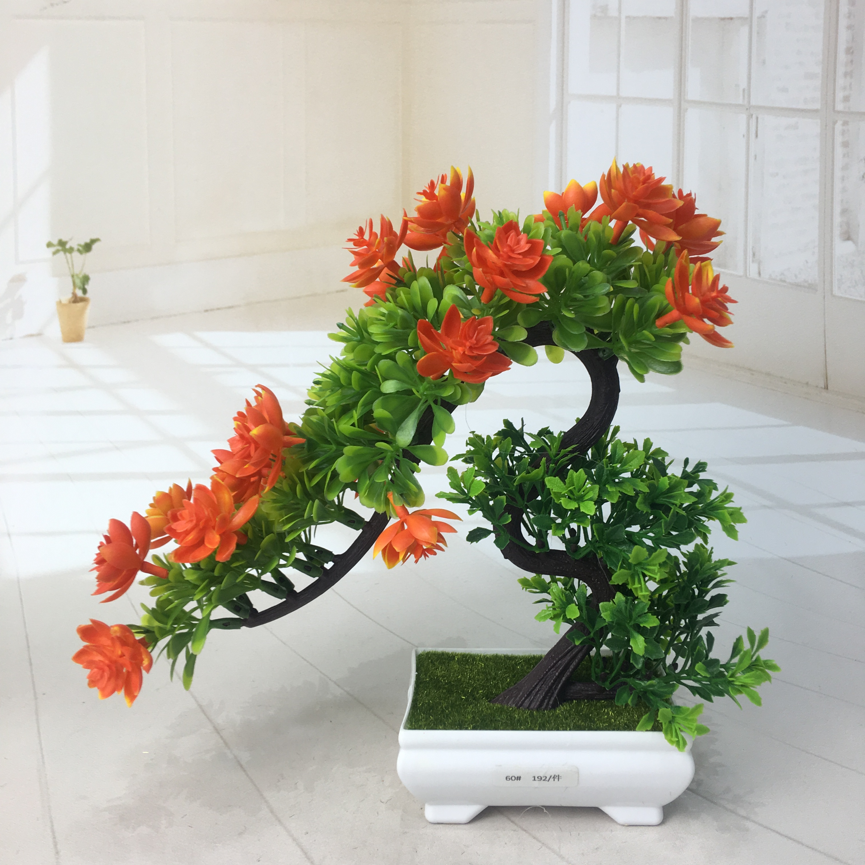 Mini artificial bonsai flowers, small potted plants, factory direct sales of artificial flower plants details Picture