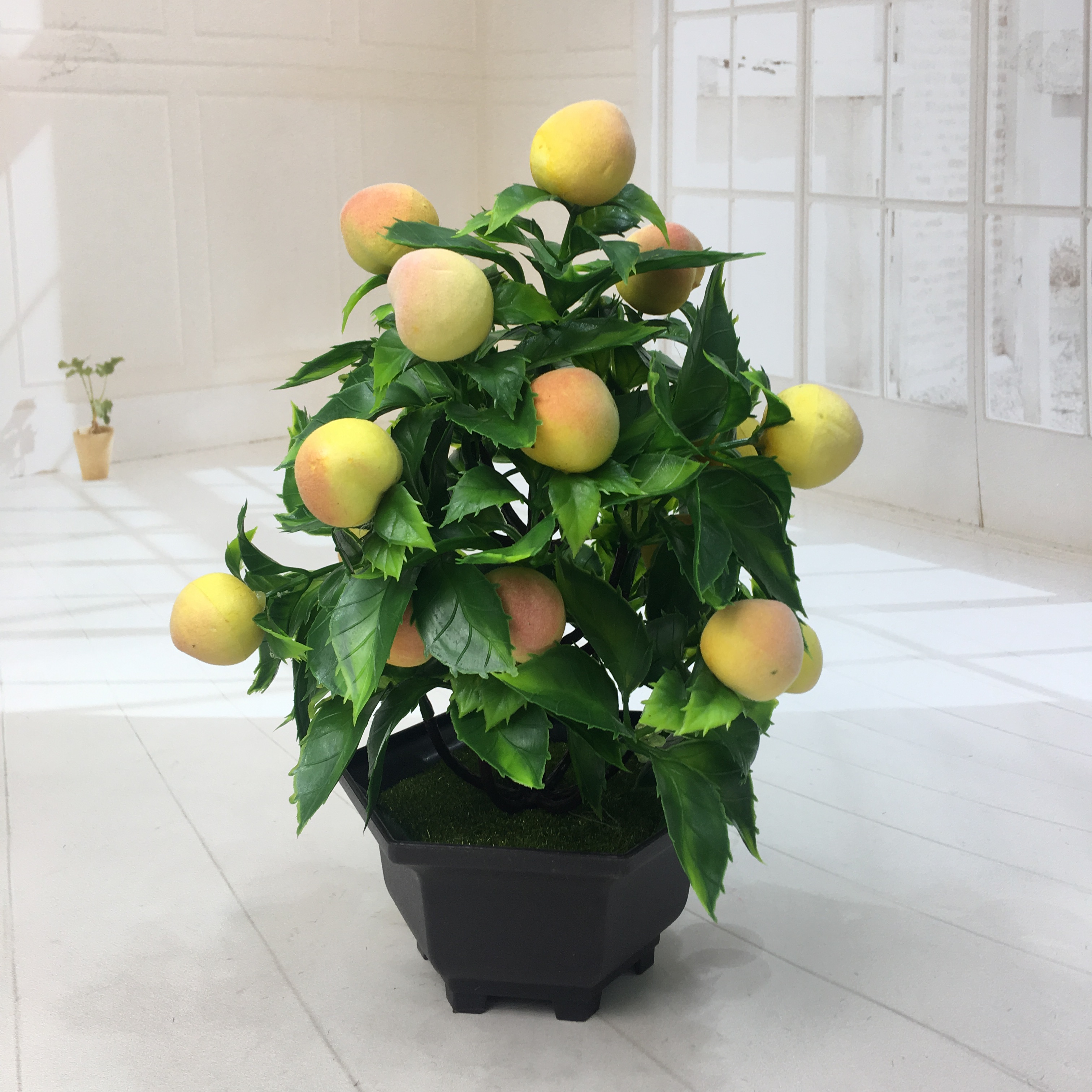 Mini artificial bonsai flowers, small potted plants, factory direct sales of artificial flower plants