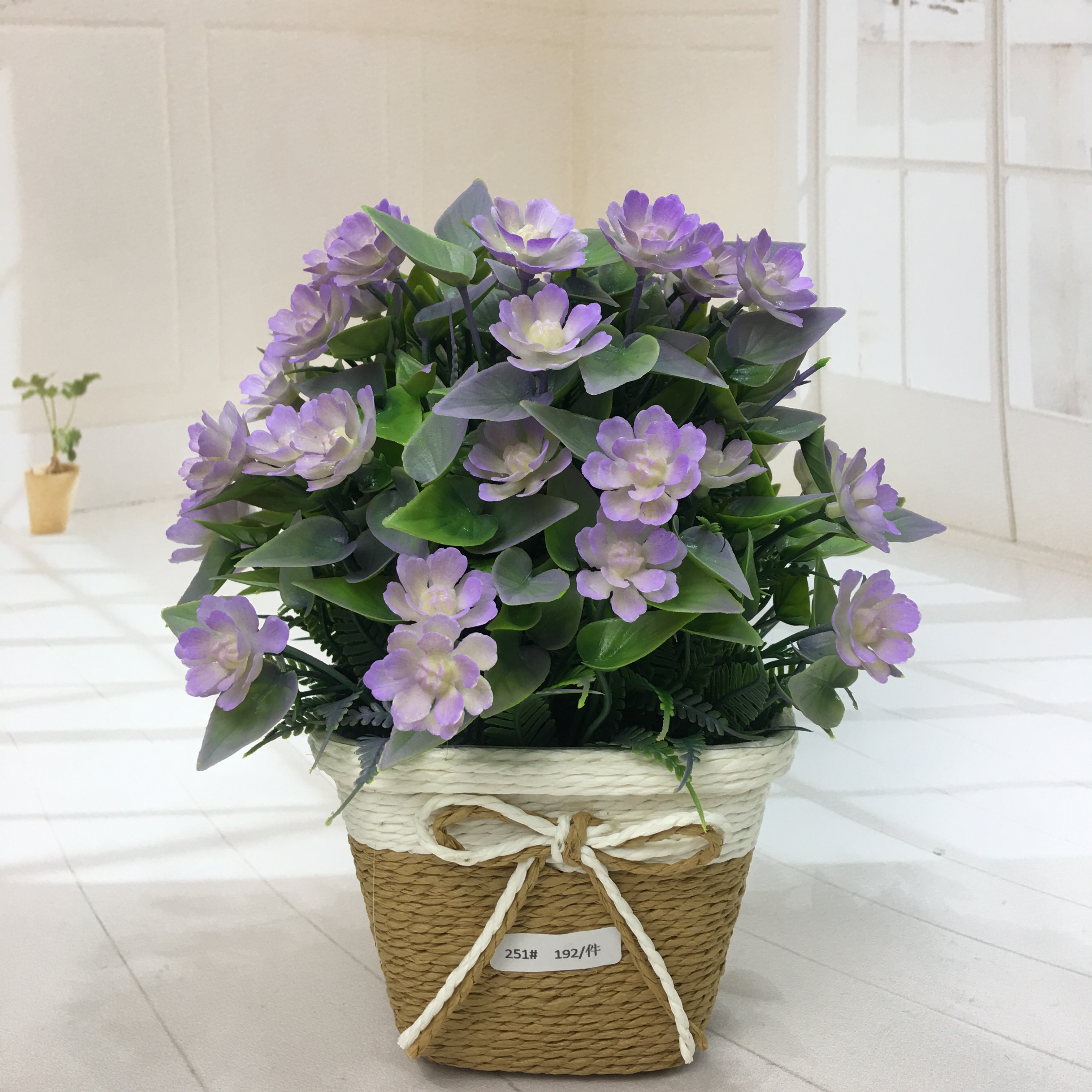 Mini artificial bonsai flowers, small potted plants, factory direct sales of artificial flower plants details Picture