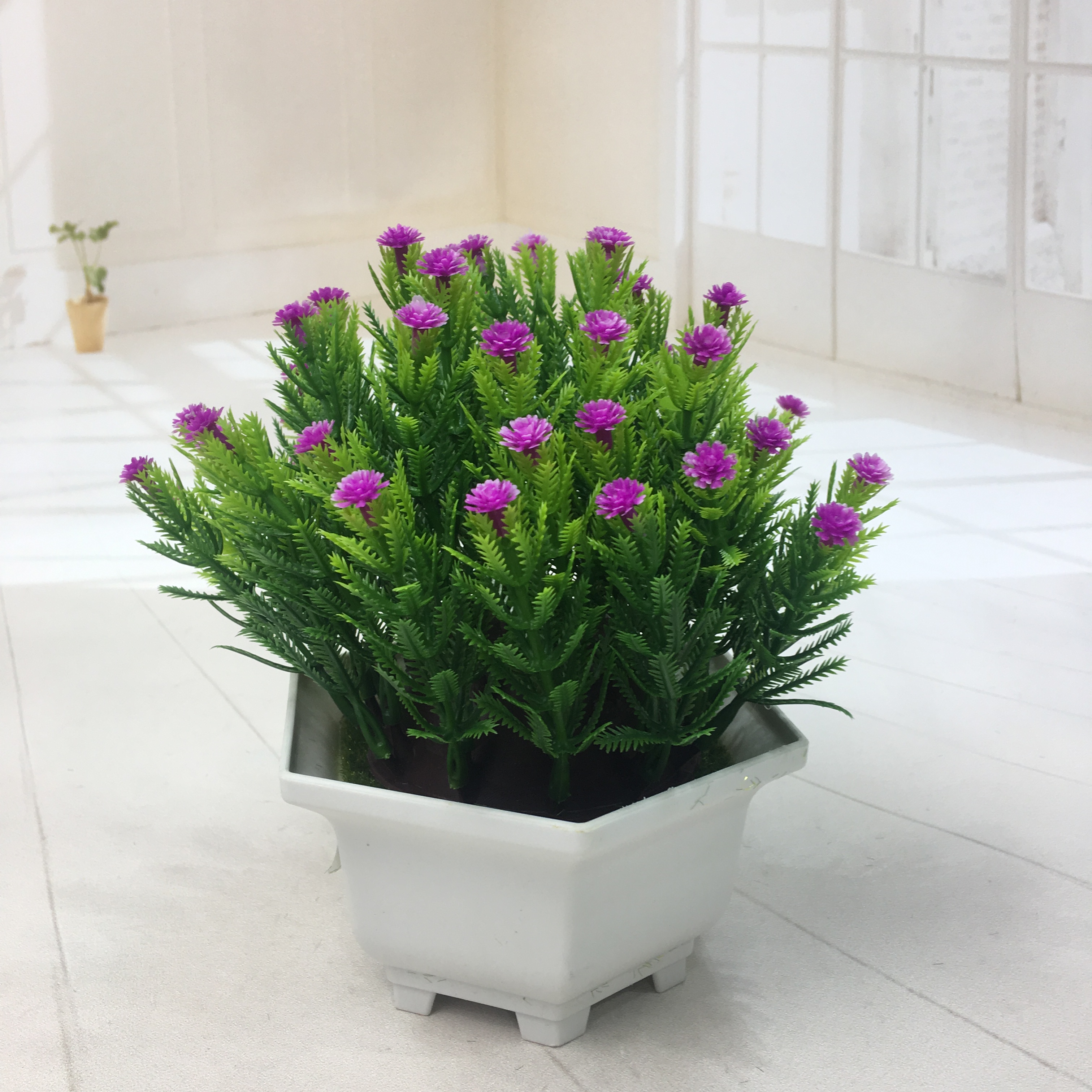 Mini artificial bonsai flowers, small potted plants, factory direct sales of artificial flower plants