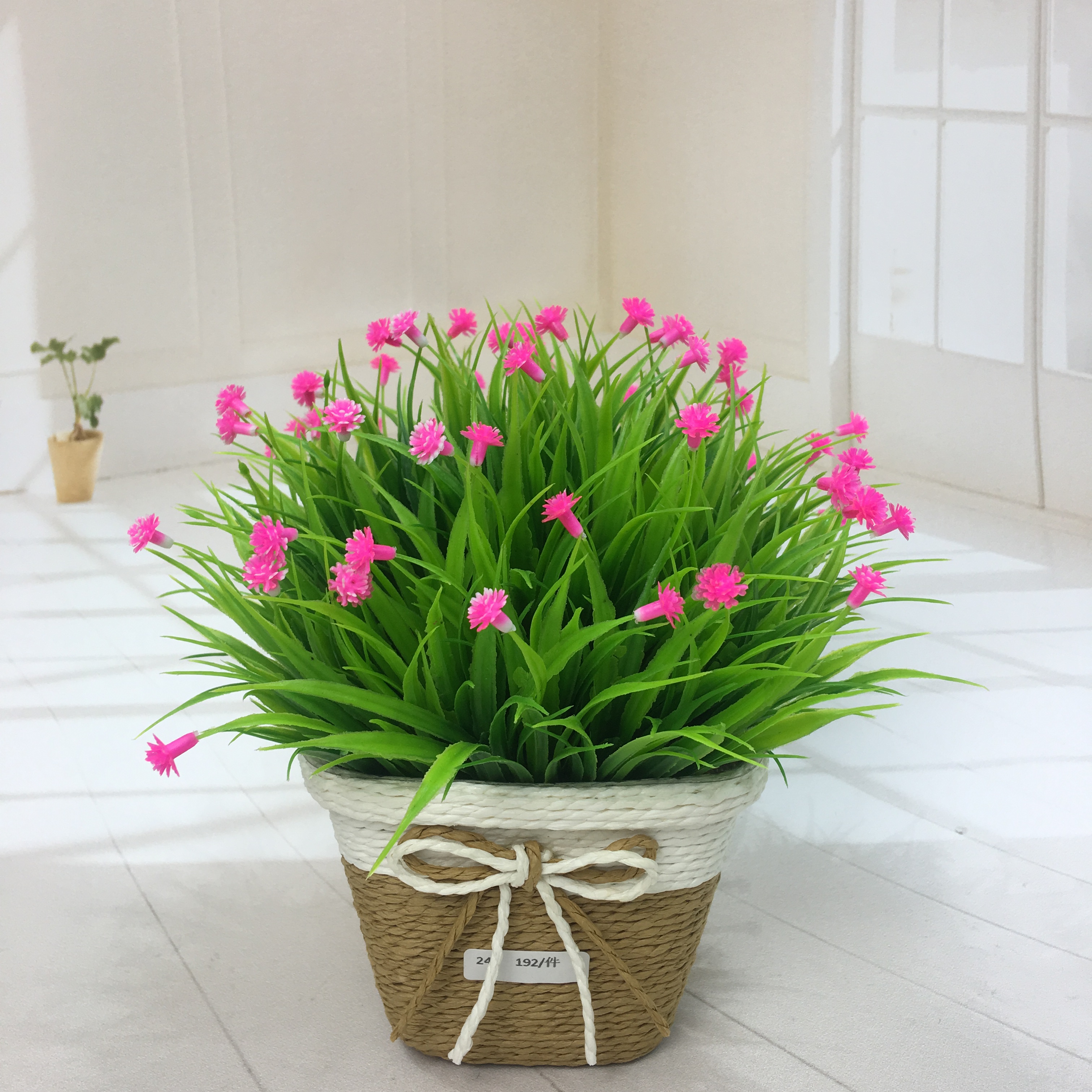 Mini artificial bonsai flowers, small potted plants, factory direct sales of artificial flower plants
