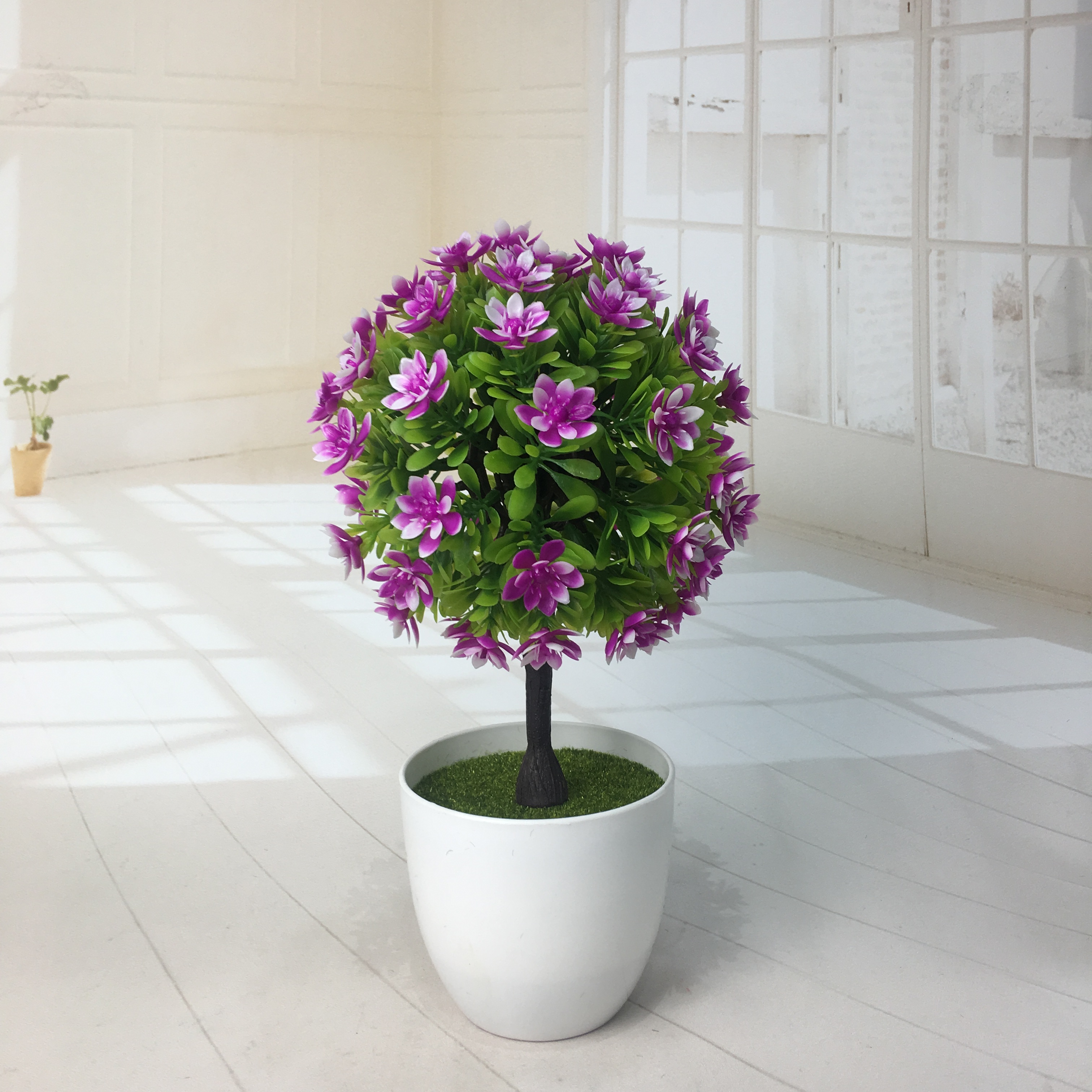 Mini artificial bonsai flowers, small potted plants, factory direct sales of artificial flower plants