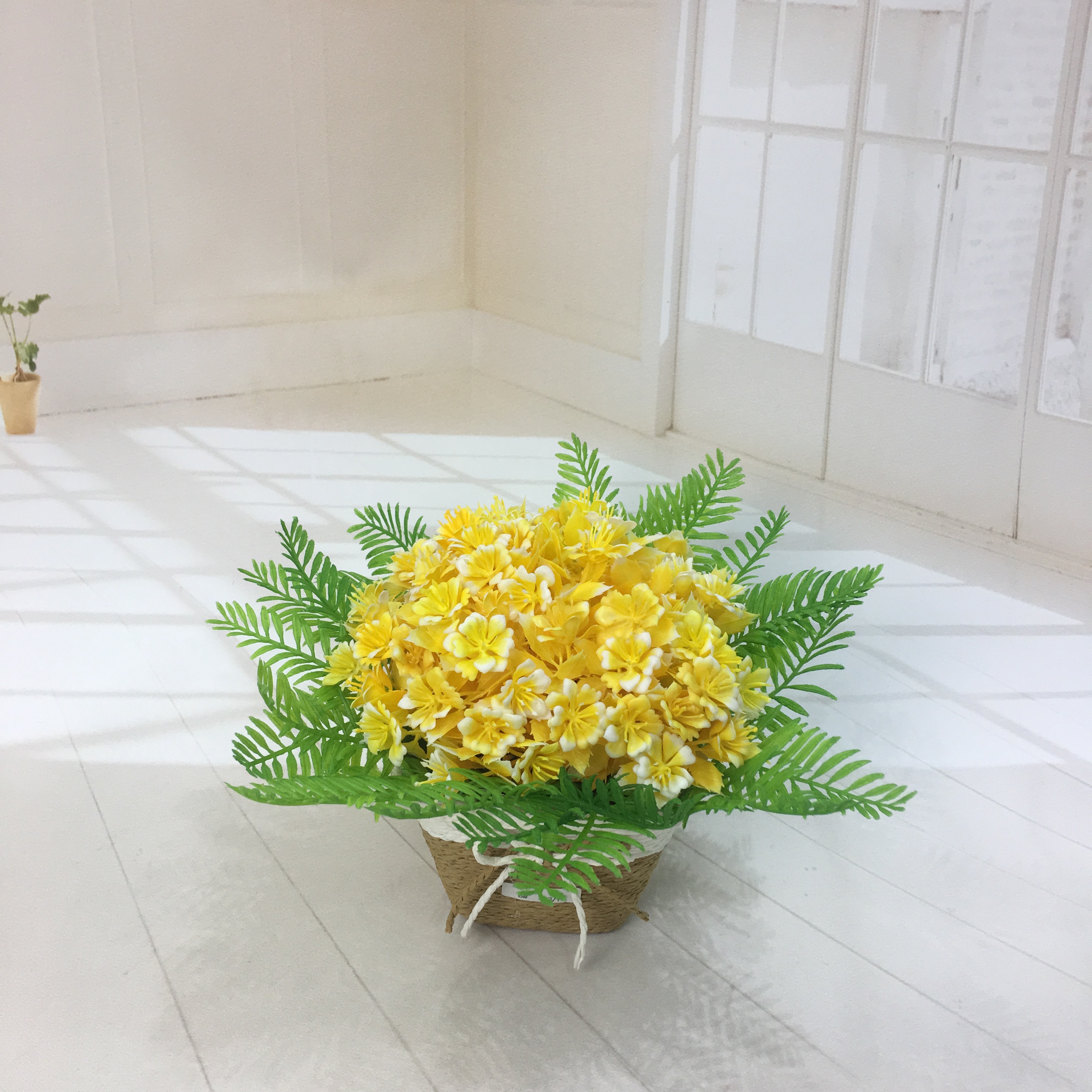 Mini artificial bonsai flowers, small potted plants, factory direct sales of artificial flower plants Application Scenario