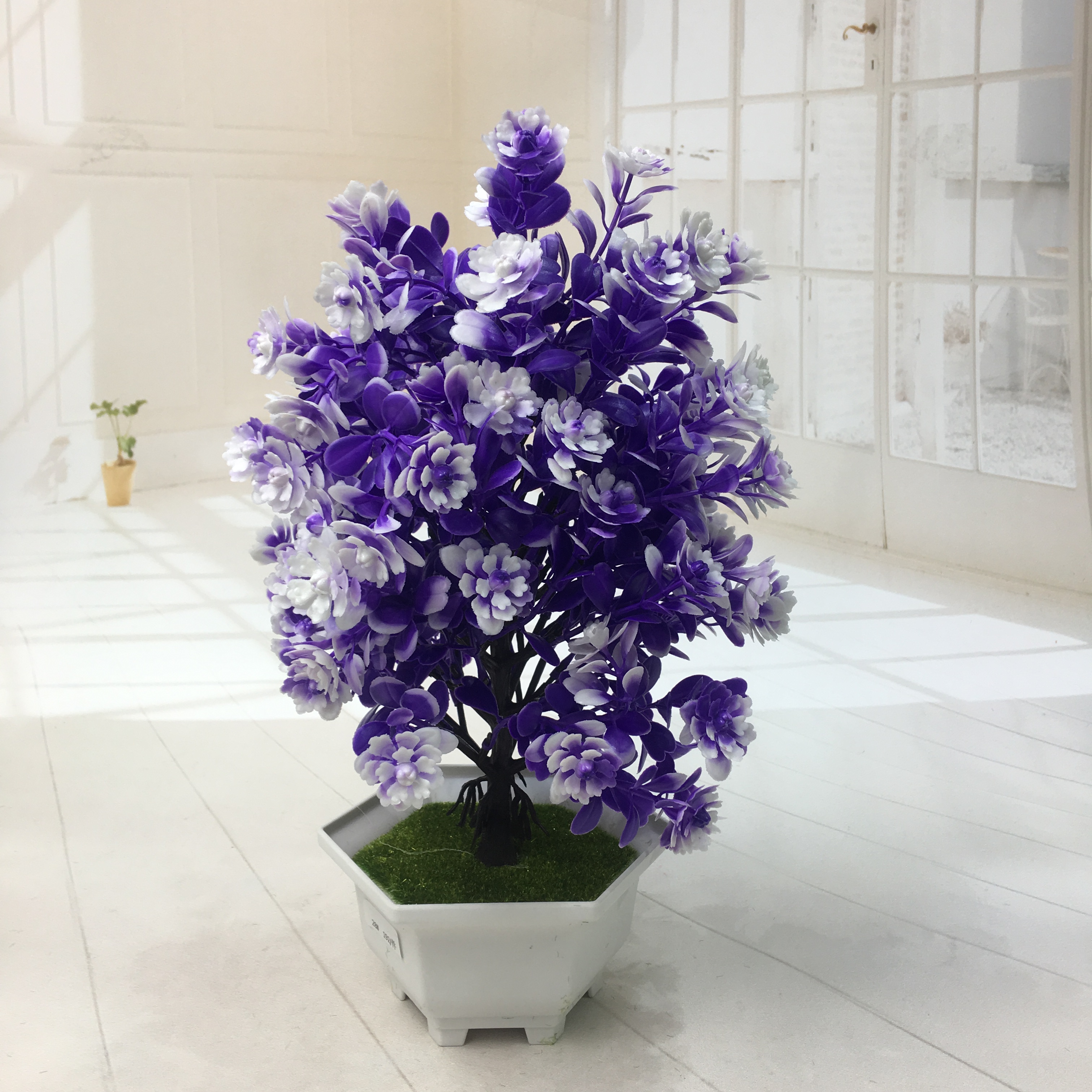 Mini artificial bonsai flowers, small potted plants, factory direct sales of artificial flower plants details Picture