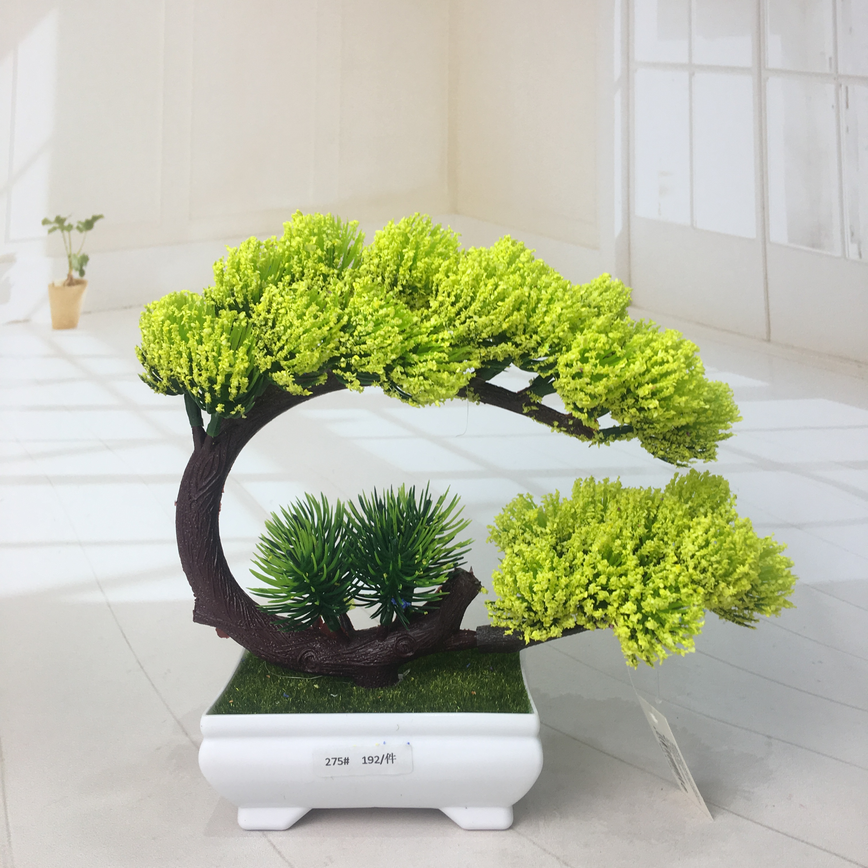 Mini artificial bonsai flowers, small potted plants, factory direct sales of artificial flower plants Specification image