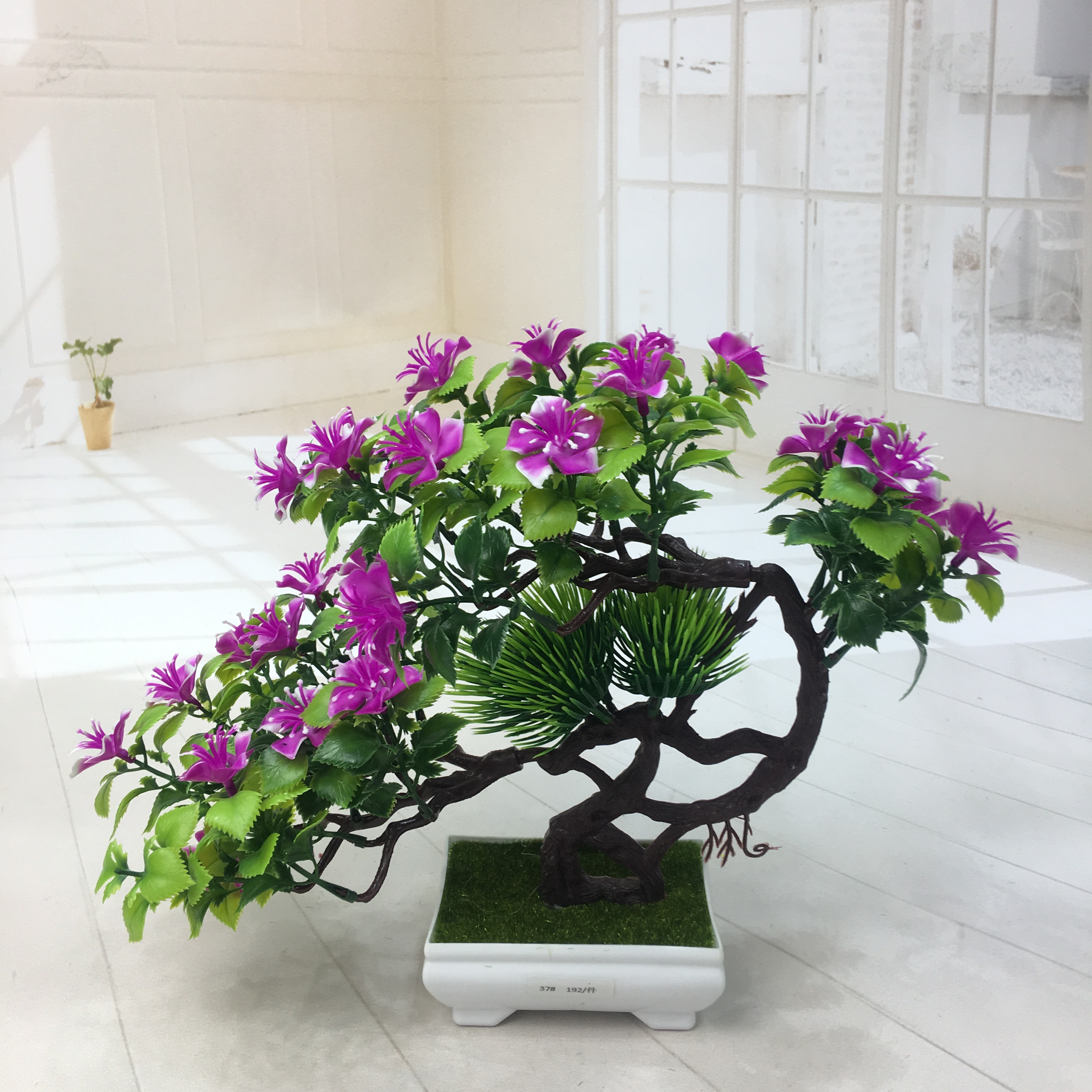 Mini artificial bonsai flowers, small potted plants, factory direct sales of artificial flower plants