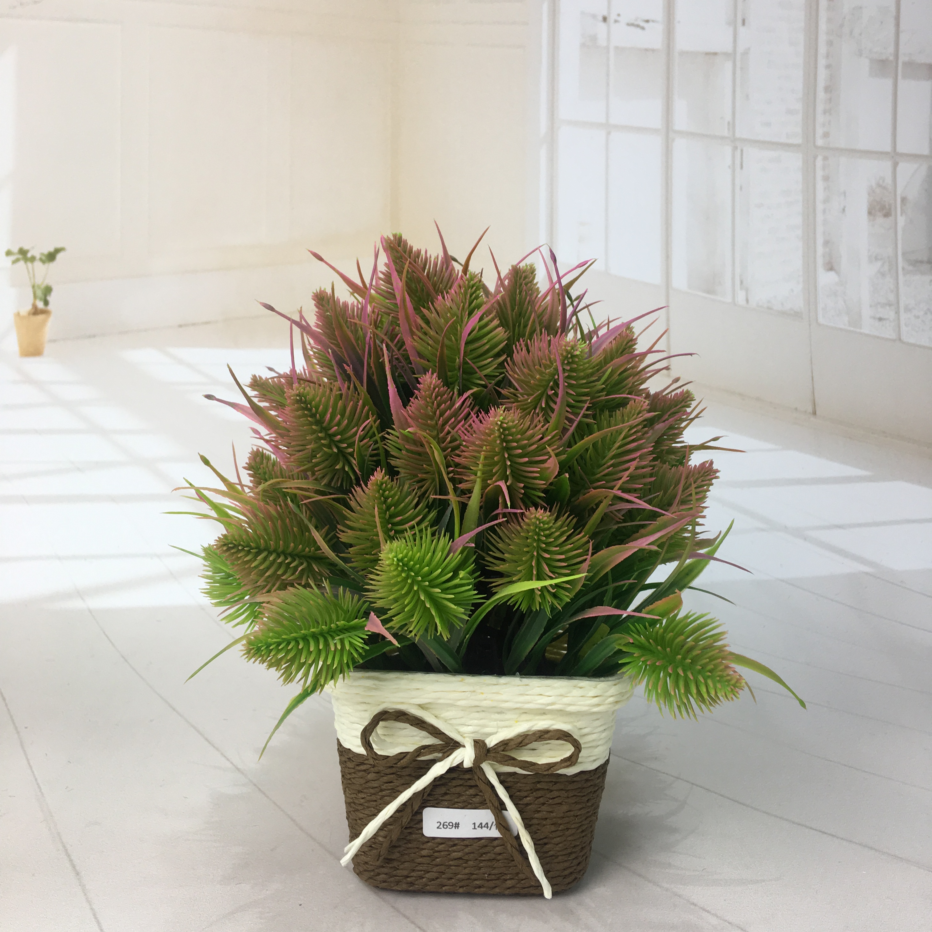 Mini artificial bonsai flowers, small potted plants, factory direct sales of artificial flower plants details Picture