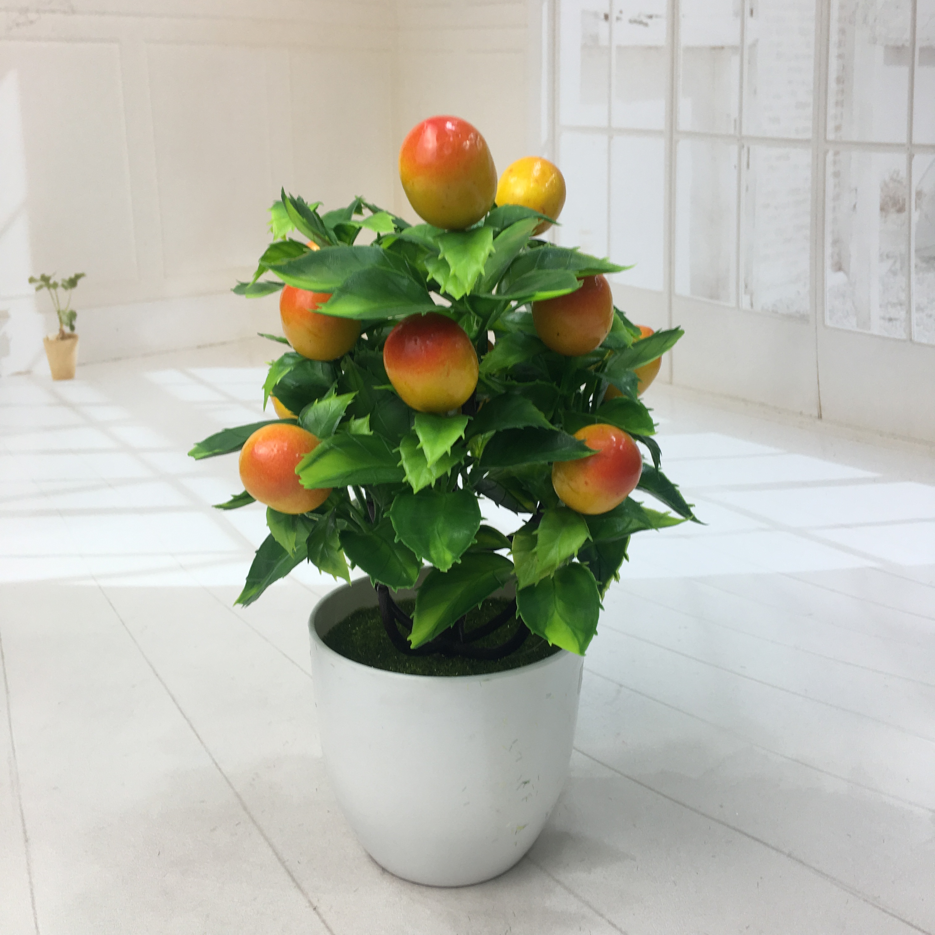 Mini artificial bonsai flowers, small potted plants, factory direct sales of artificial flower plants details Picture