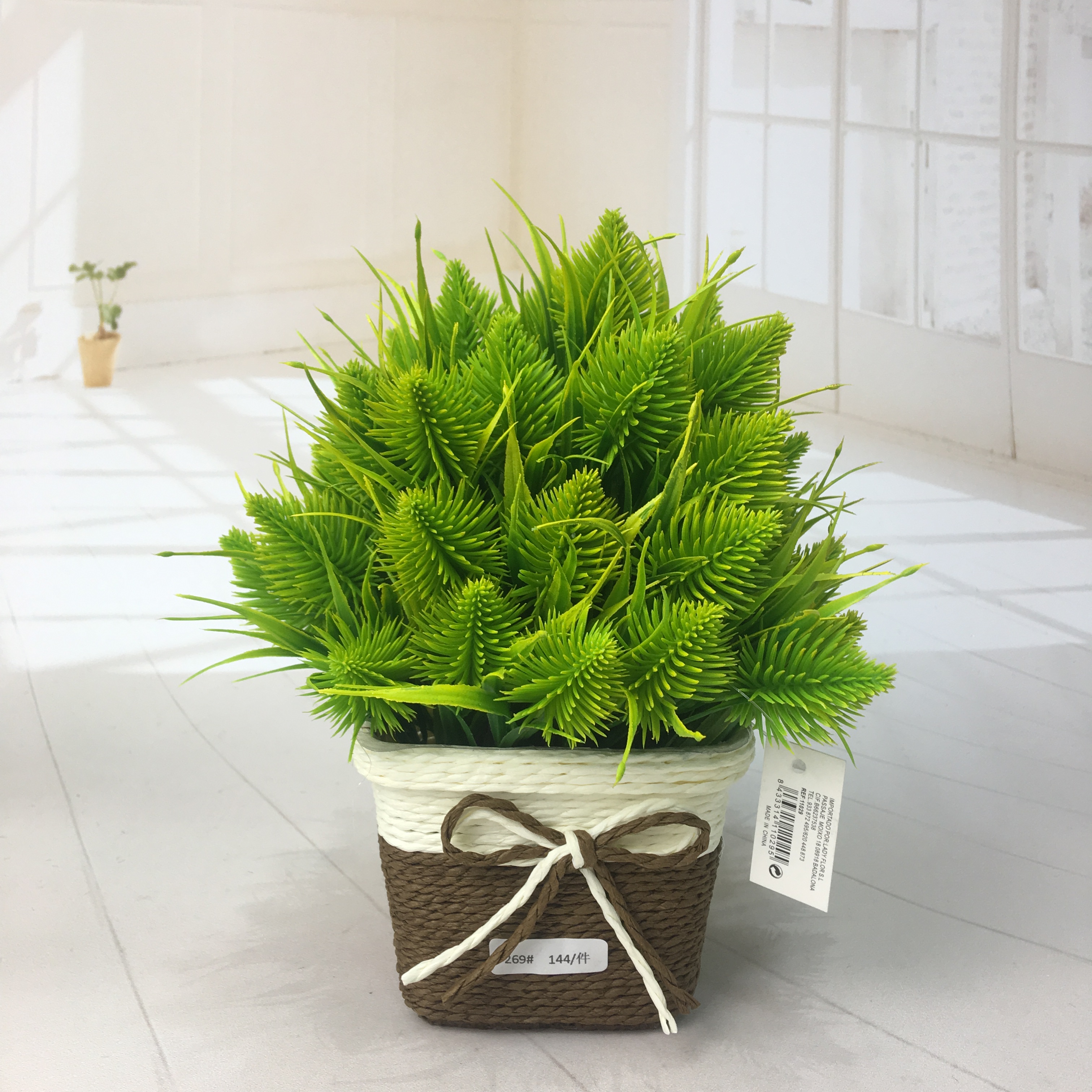 Mini artificial bonsai flowers, small potted plants, factory direct sales of artificial flower plants