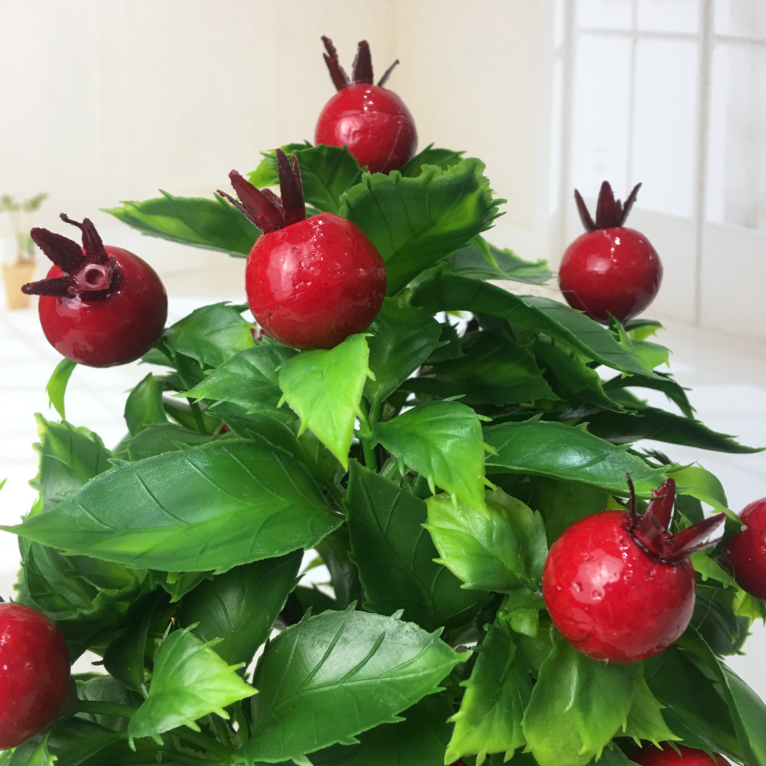 Mini artificial bonsai flowers, small potted plants, factory direct sales of artificial flower plants details Picture