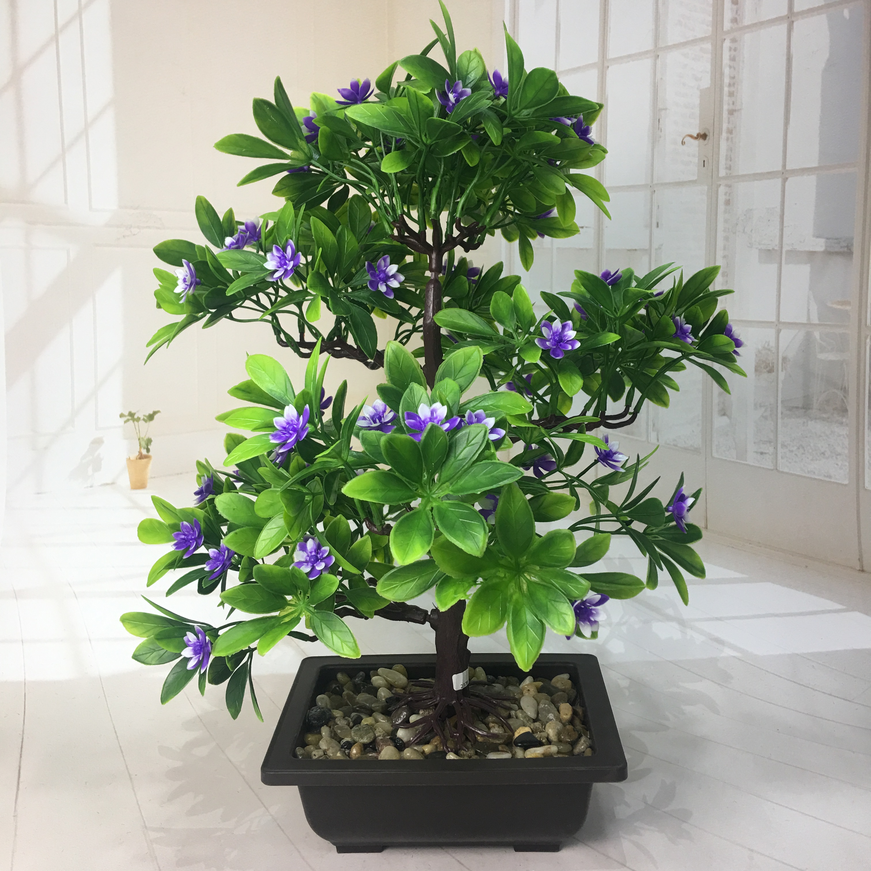 Mini artificial bonsai flowers, small potted plants, factory direct sales of artificial flower plants details Picture
