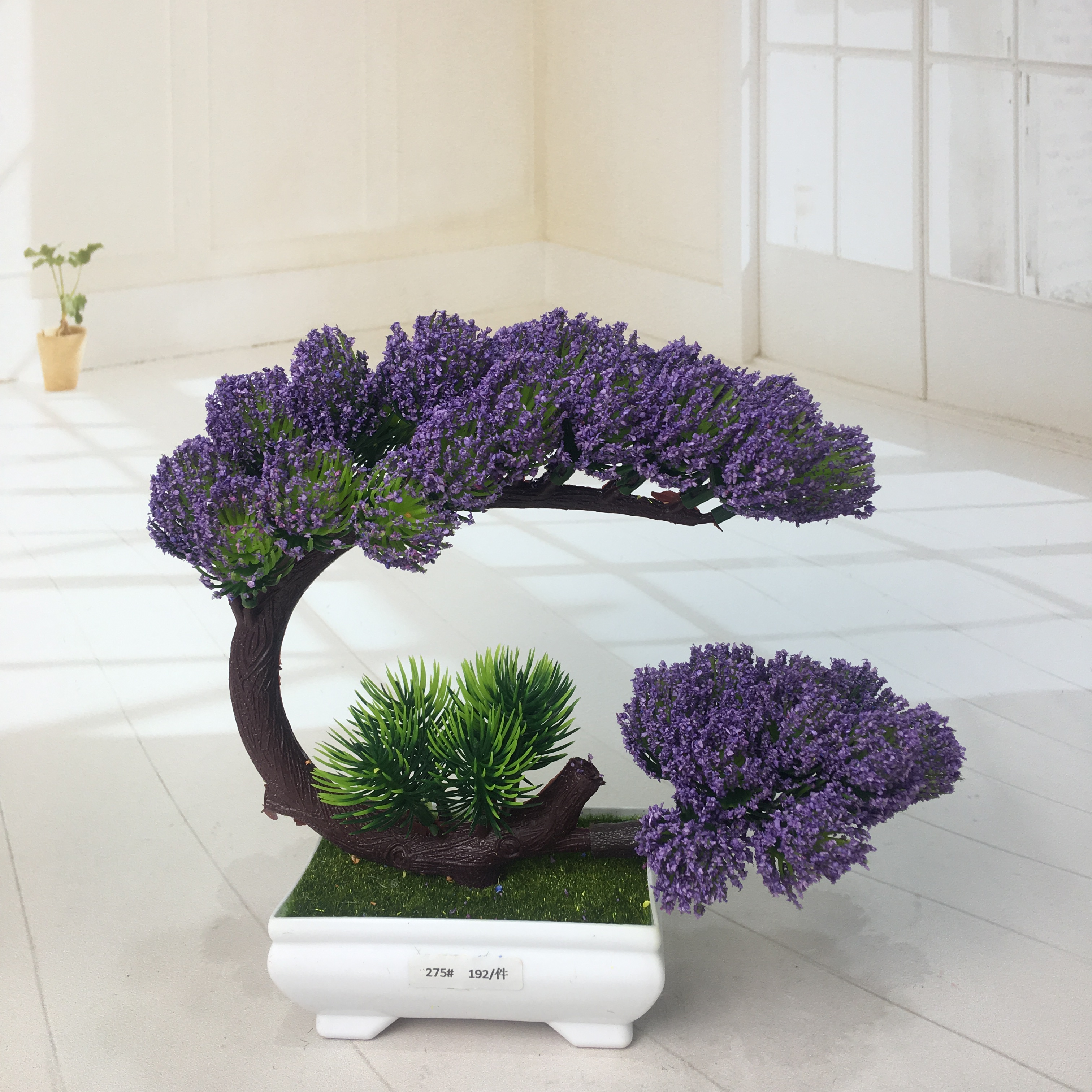 Mini artificial bonsai flowers, small potted plants, factory direct sales of artificial flower plants