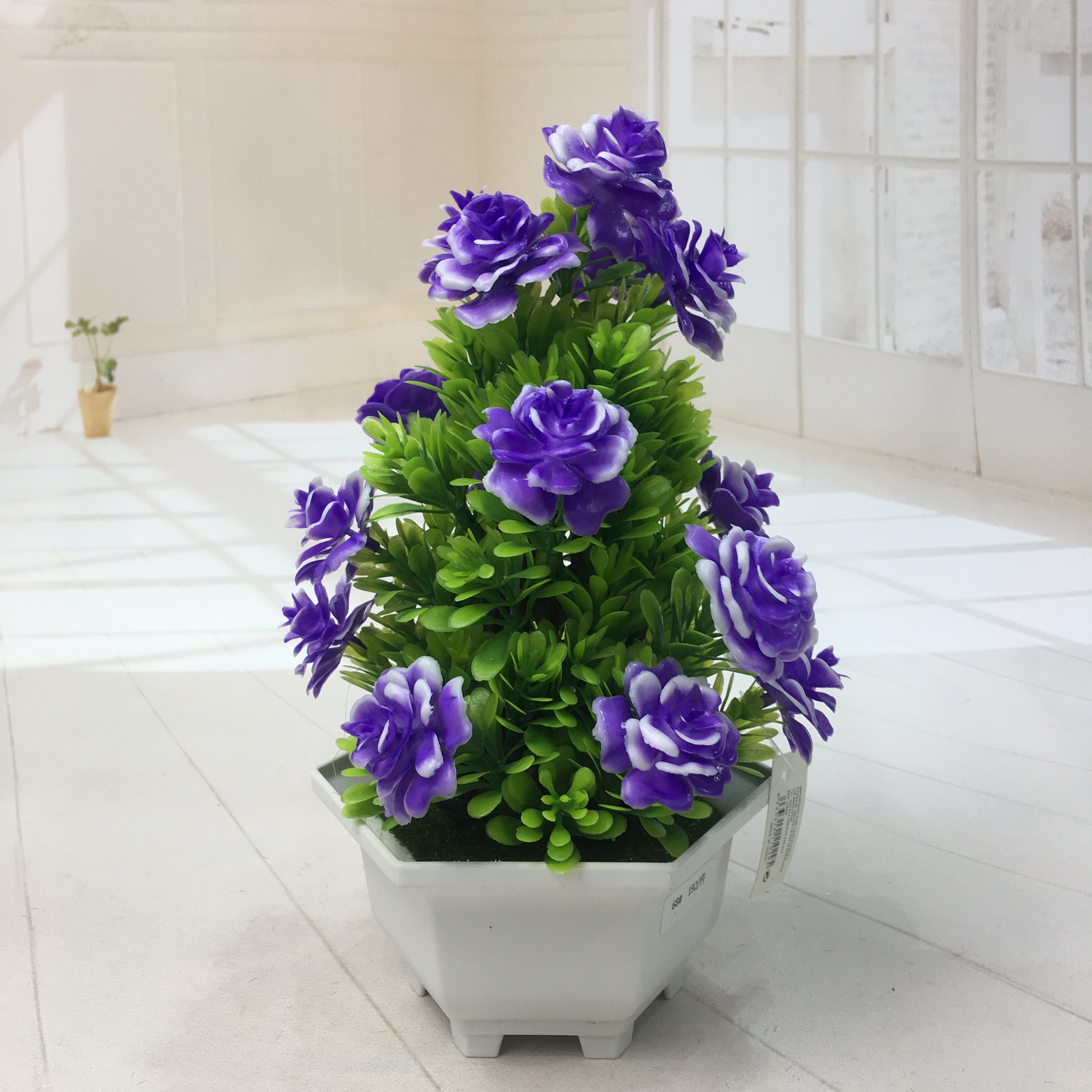 Mini artificial bonsai flowers, small potted plants, factory direct sales of artificial flower plants