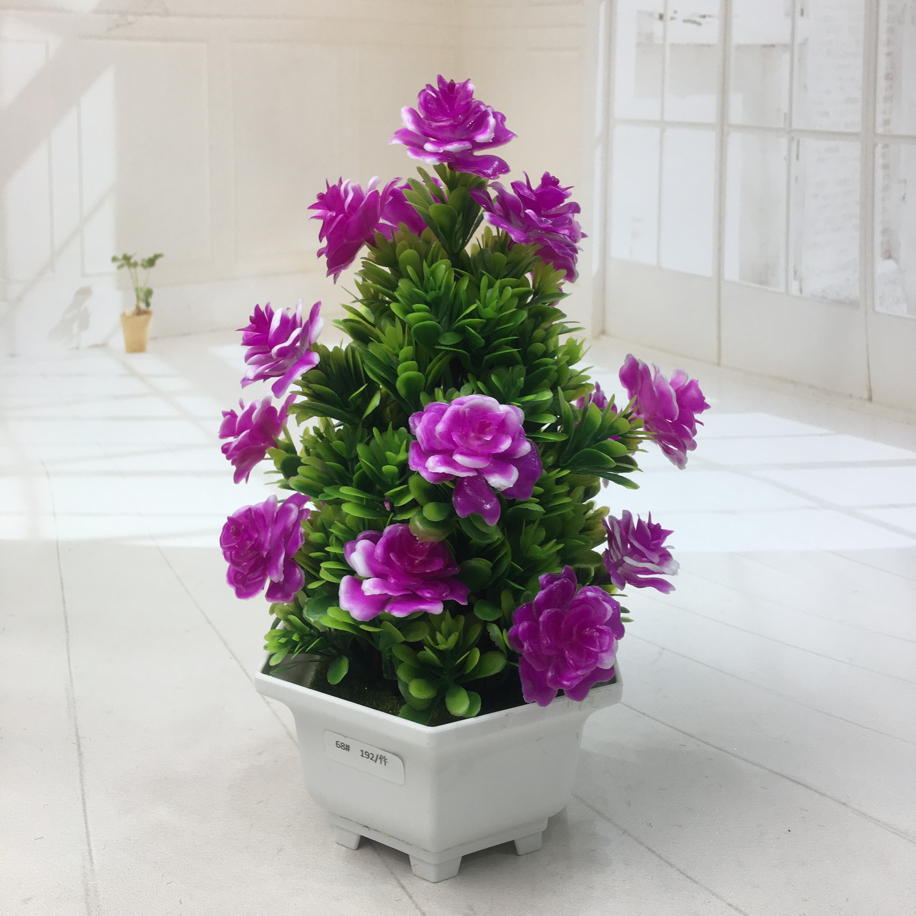 Mini artificial bonsai flowers, small potted plants, factory direct sales of artificial flower plants details Picture
