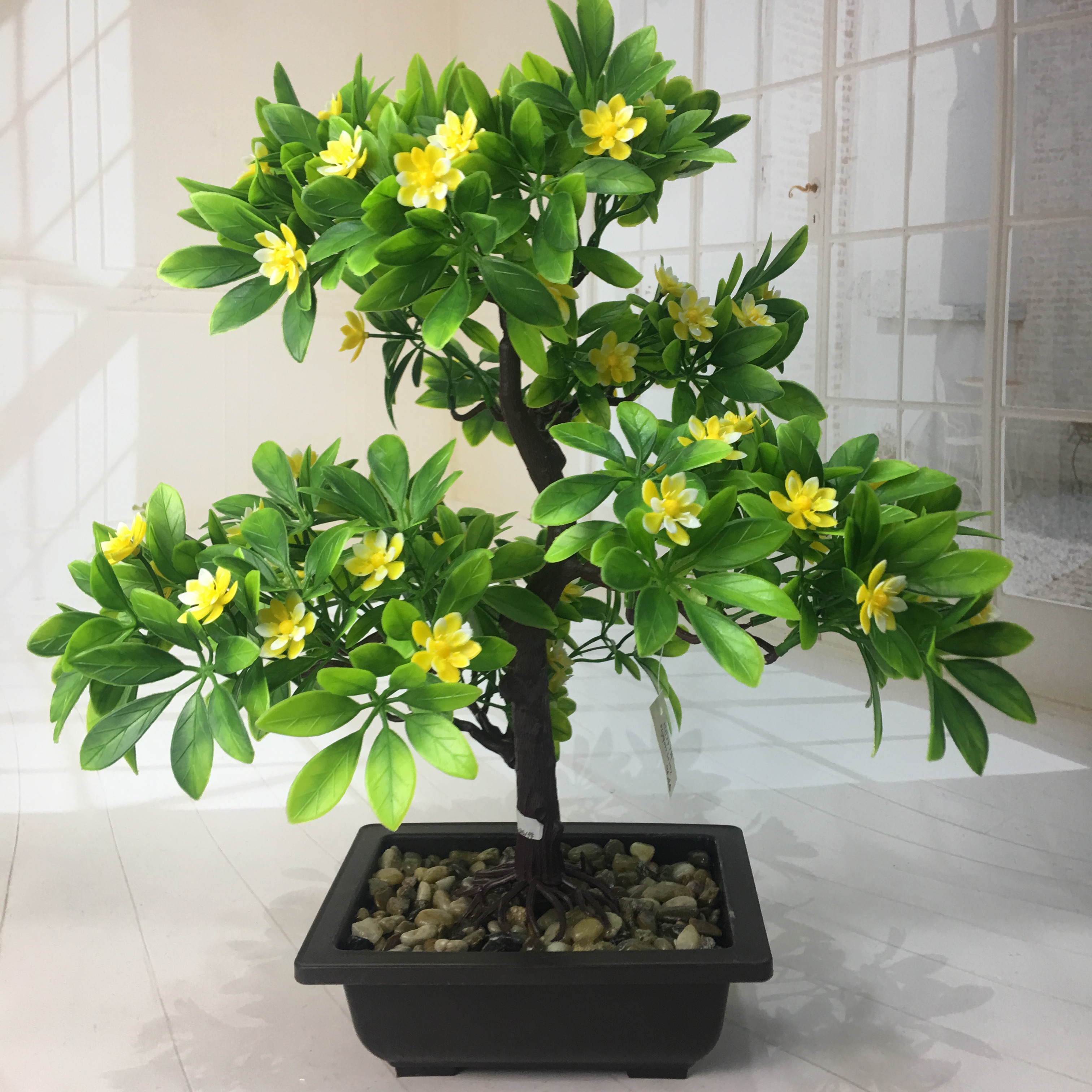 Mini artificial bonsai flowers, small potted plants, factory direct sales of artificial flower plants Specification image