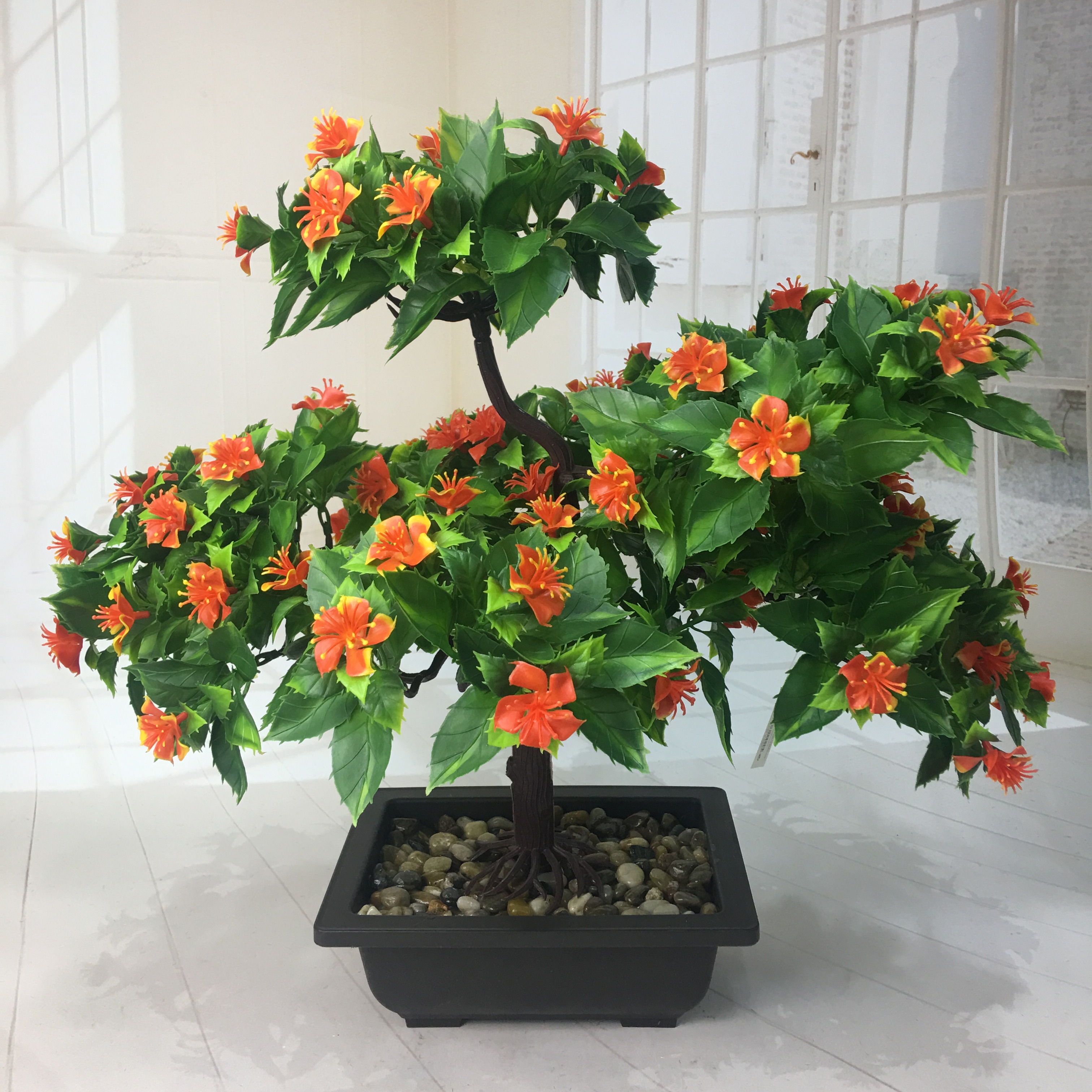 Mini artificial bonsai flowers, small potted plants, factory direct sales of artificial flower plants