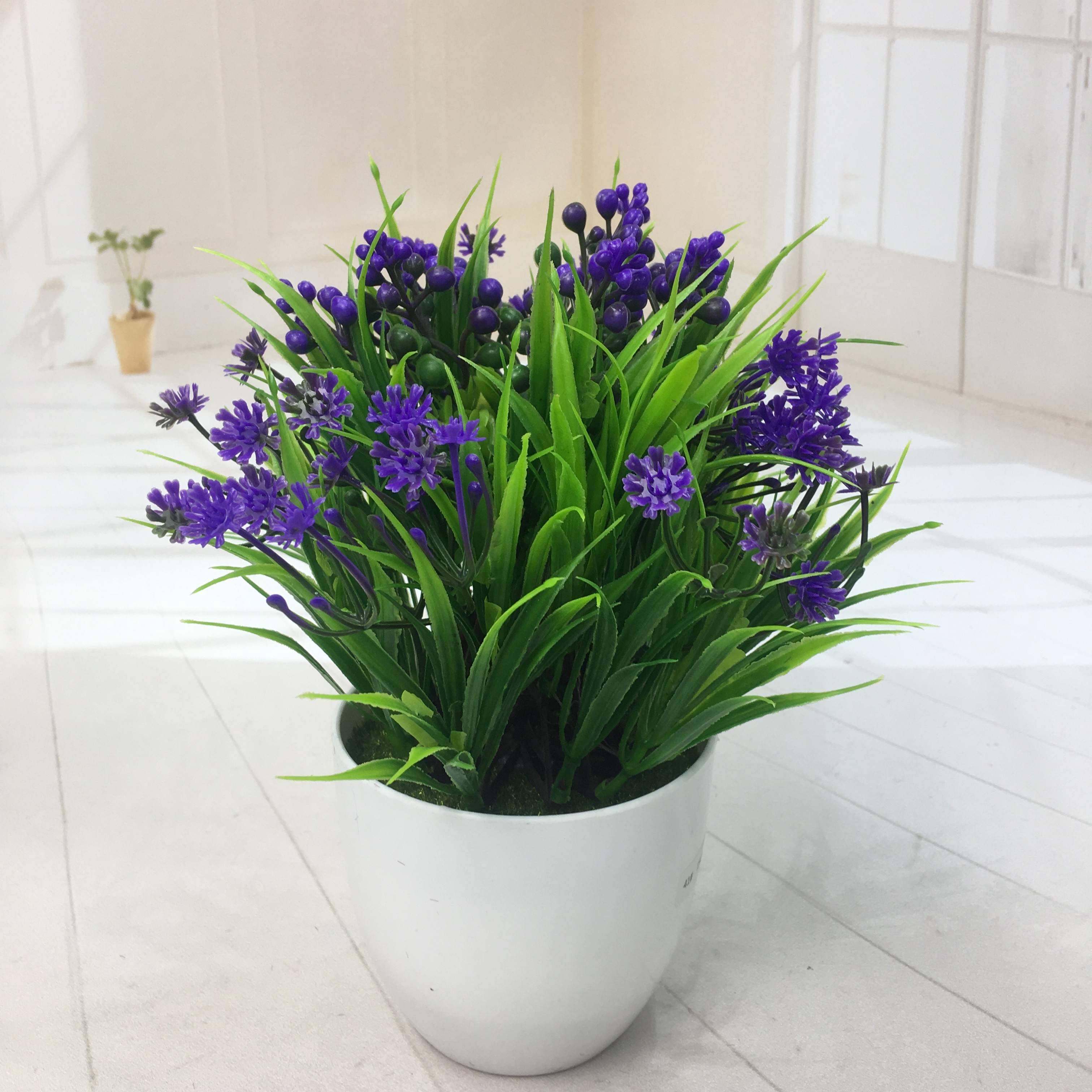 2022 New Mini simulation potted plant combination desktop artificial flower Cross-border mini pulp pot artificial small potted plant