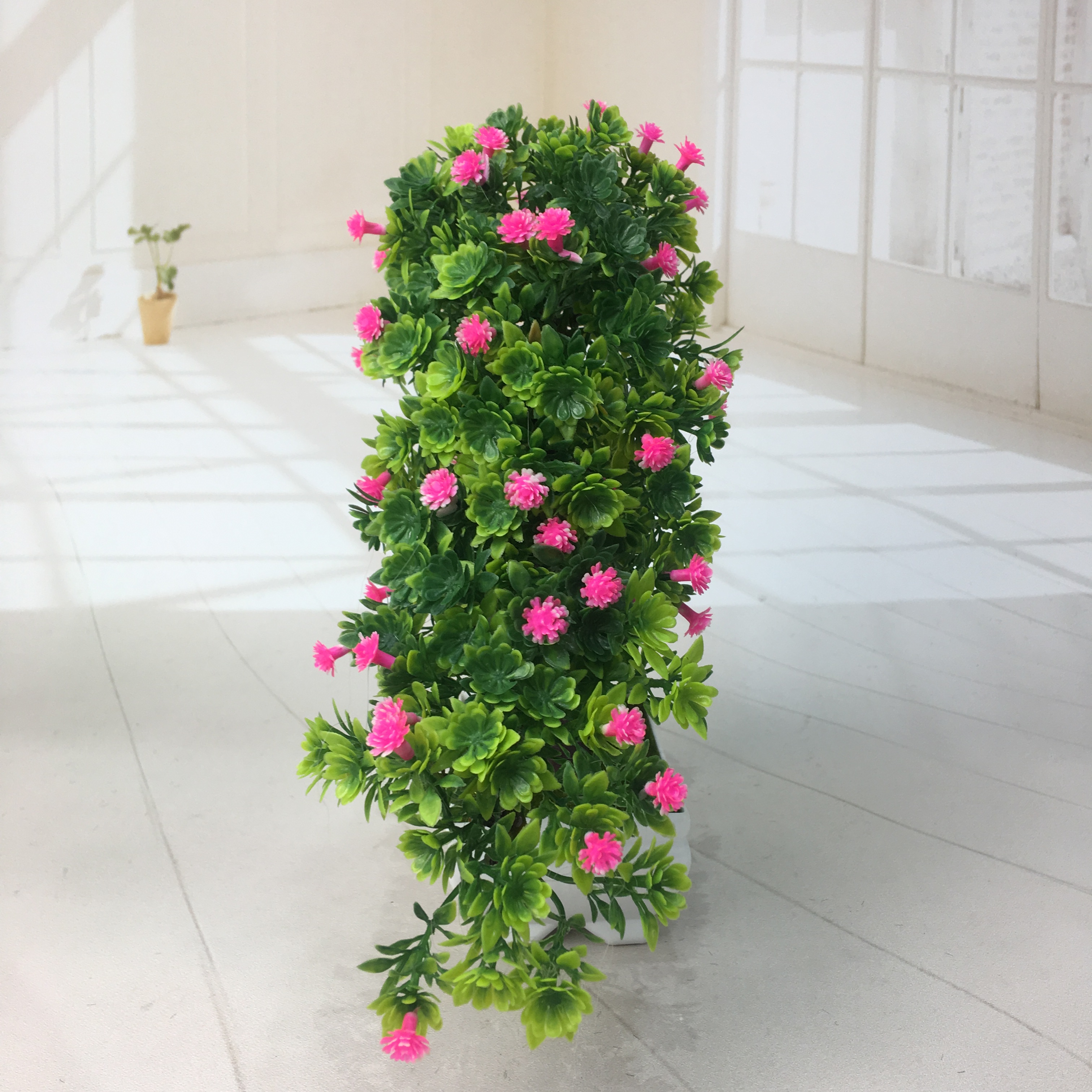 Mini artificial bonsai flowers, small potted plants, factory direct sales of artificial flower plants details Picture