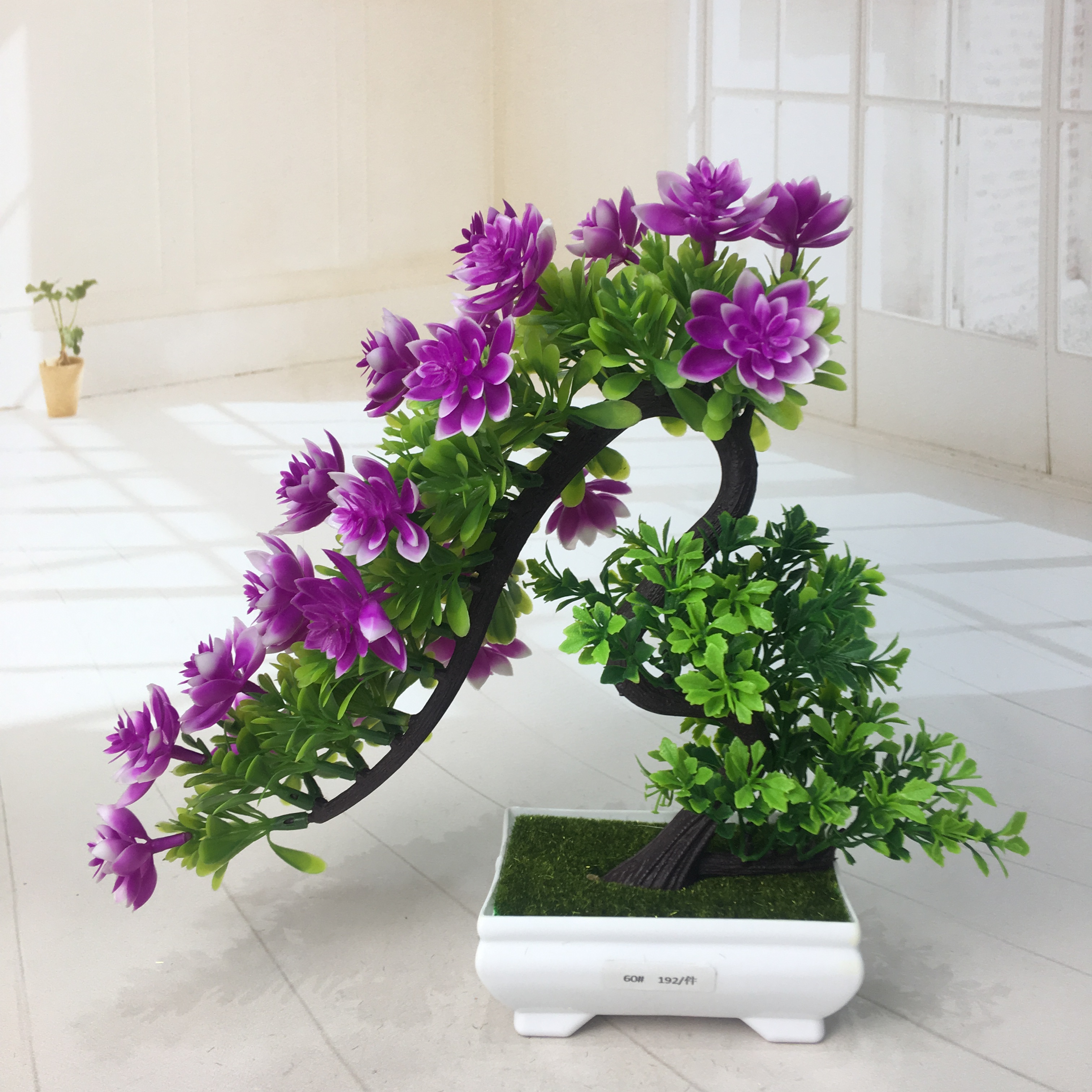 Mini artificial bonsai flowers, small potted plants, factory direct sales of artificial flower plants