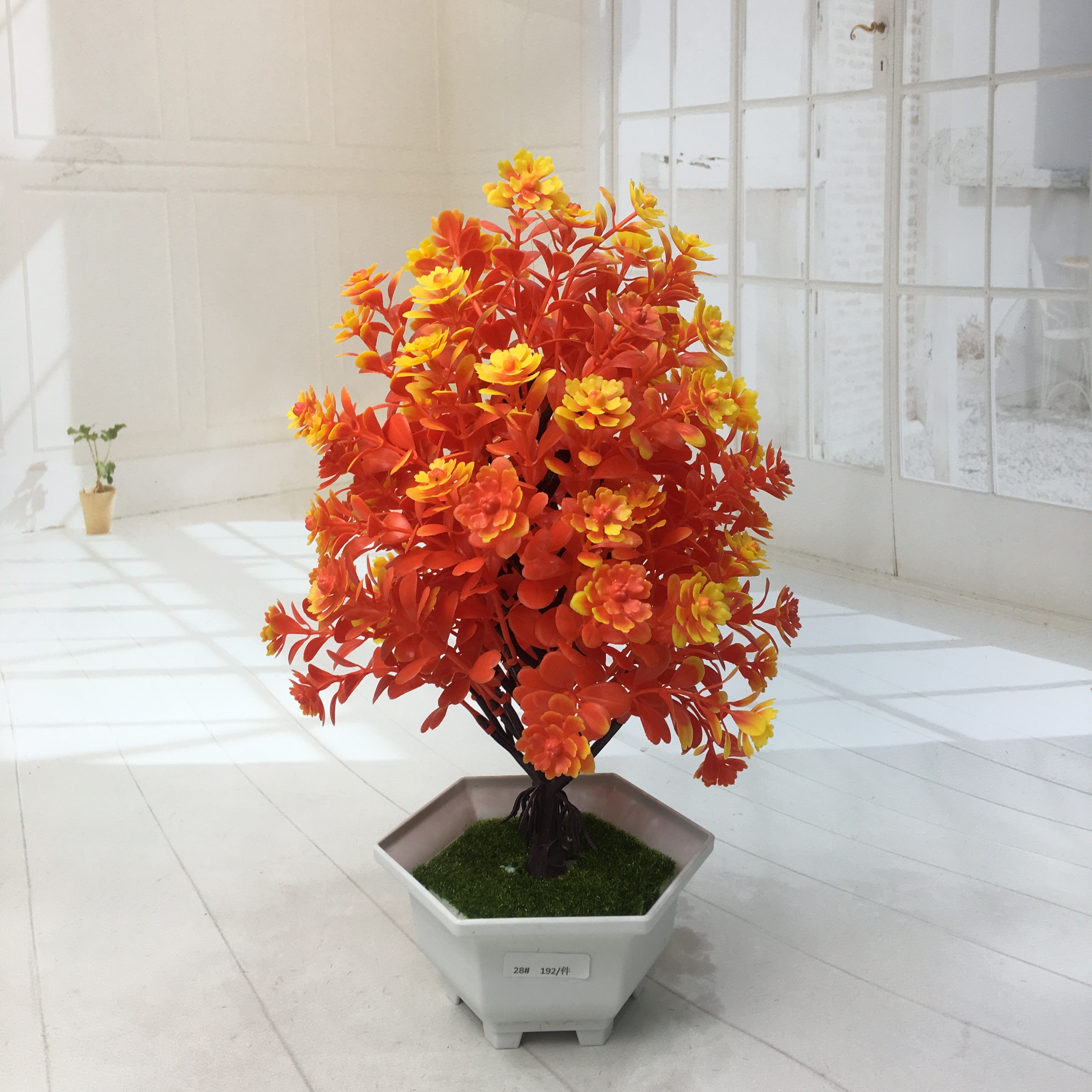 Mini artificial bonsai flowers, small potted plants, factory direct sales of artificial flower plants