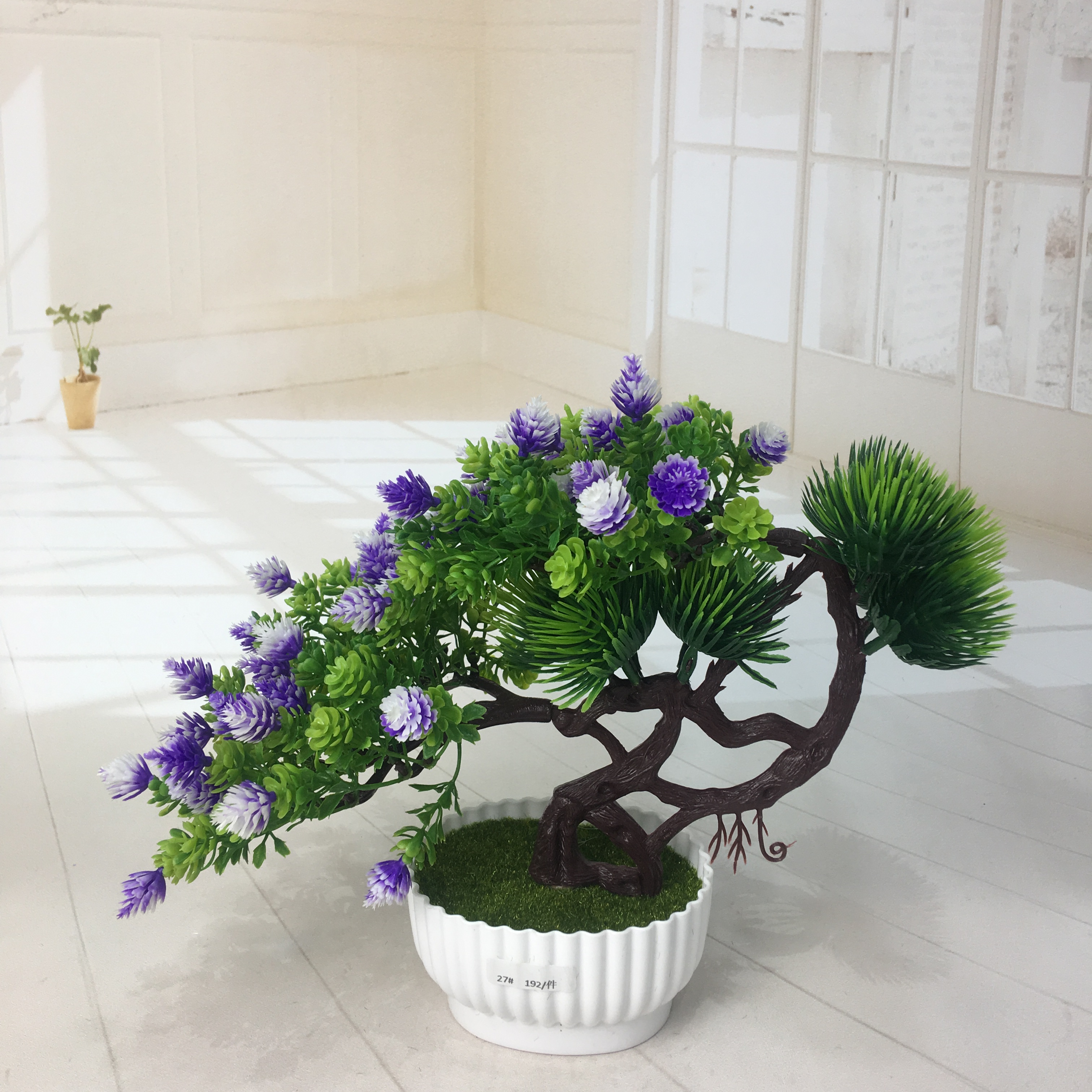 Mini artificial bonsai flowers, small potted plants, factory direct sales of artificial flower plants details Picture
