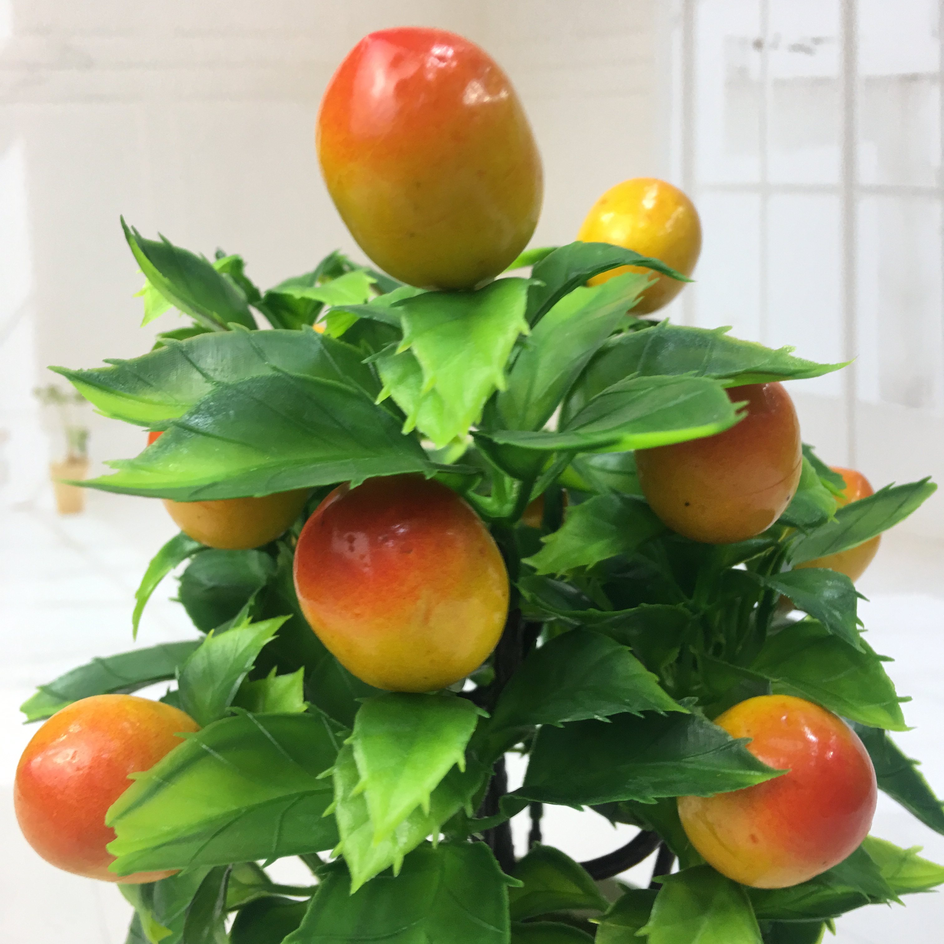 Mini artificial bonsai flowers, small potted plants, factory direct sales of artificial flower plants