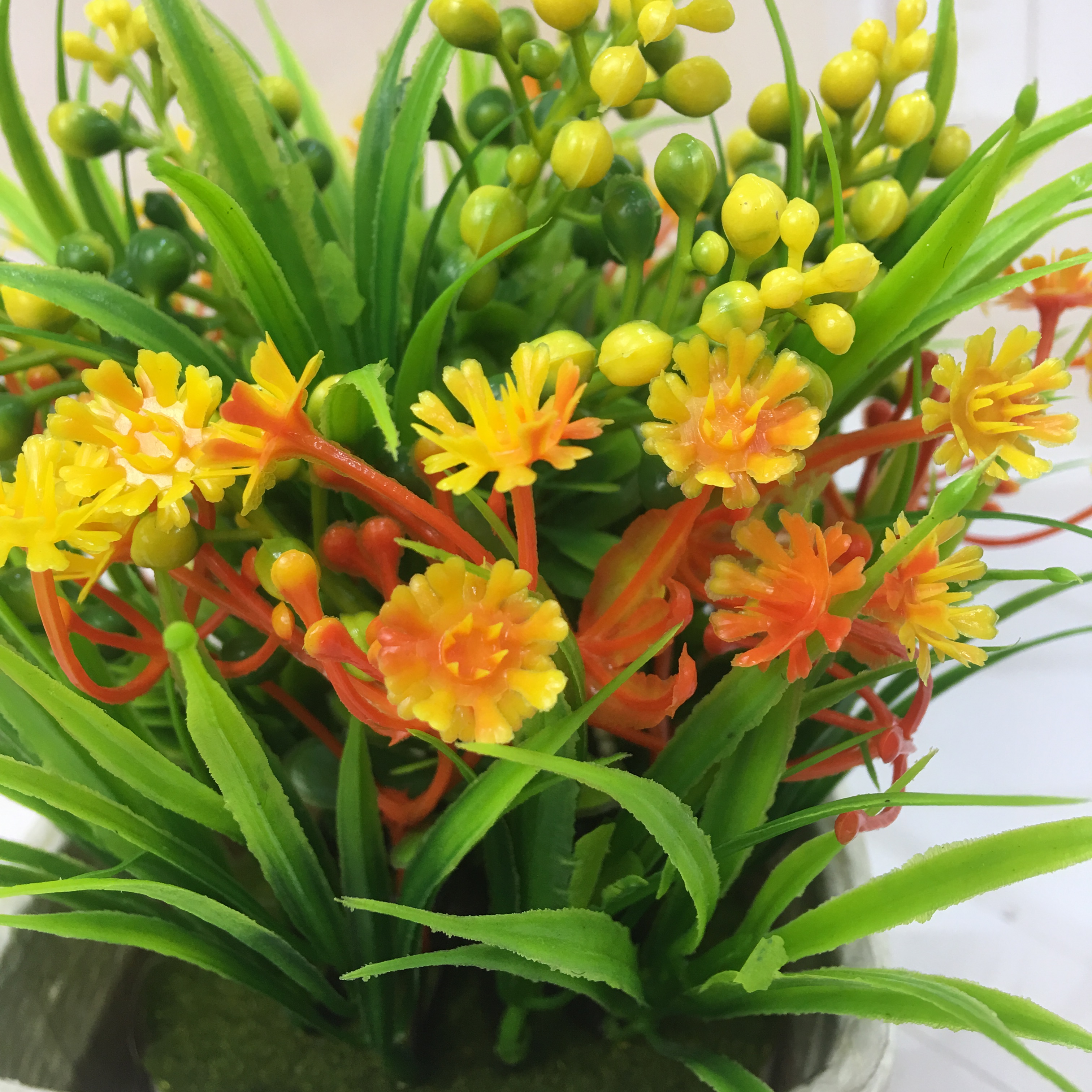 Mini artificial bonsai flowers, small potted plants, factory direct sales of artificial flower plants Application Scenario