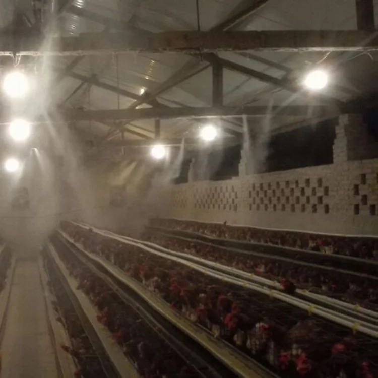 High-pressure spray workshop cooling artificial fog humidification equipment, cotton spinning humidification fog-making machine, livestock farm atomization system Application Scenario