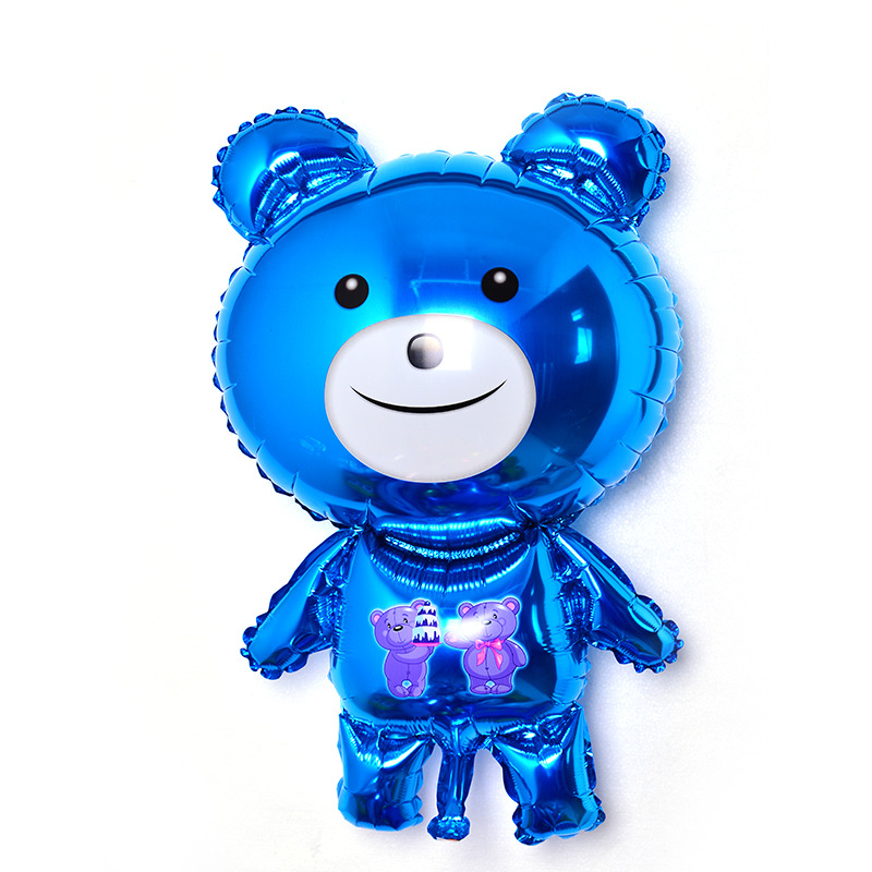 Super aluminum foil aluminum film balloon cute bear balloon wedding birthday venue decoration balloon wholesale thumbnail
