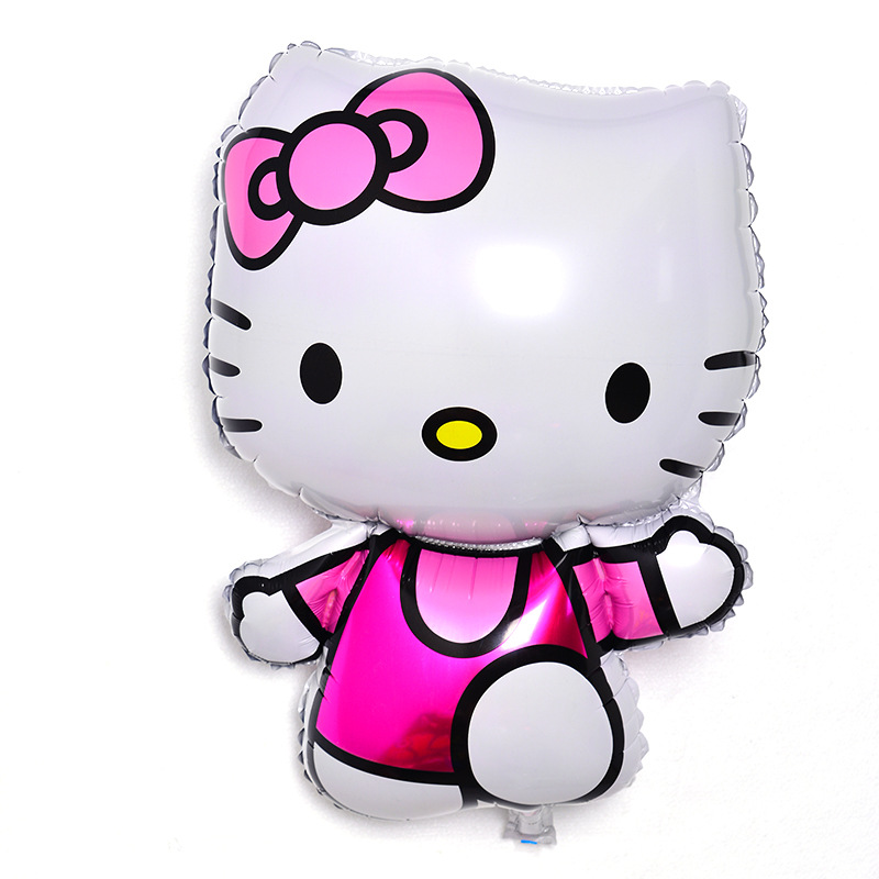 Clip de caballo cartoon cat kt globo de película de aluminio para cumpleaños boda decoración de fiesta dibujos animados inflables fabricantes al por mayor details Picture