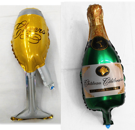 Mini champagne bottle wine glass wedding birthday party bar party decoration thumbnail