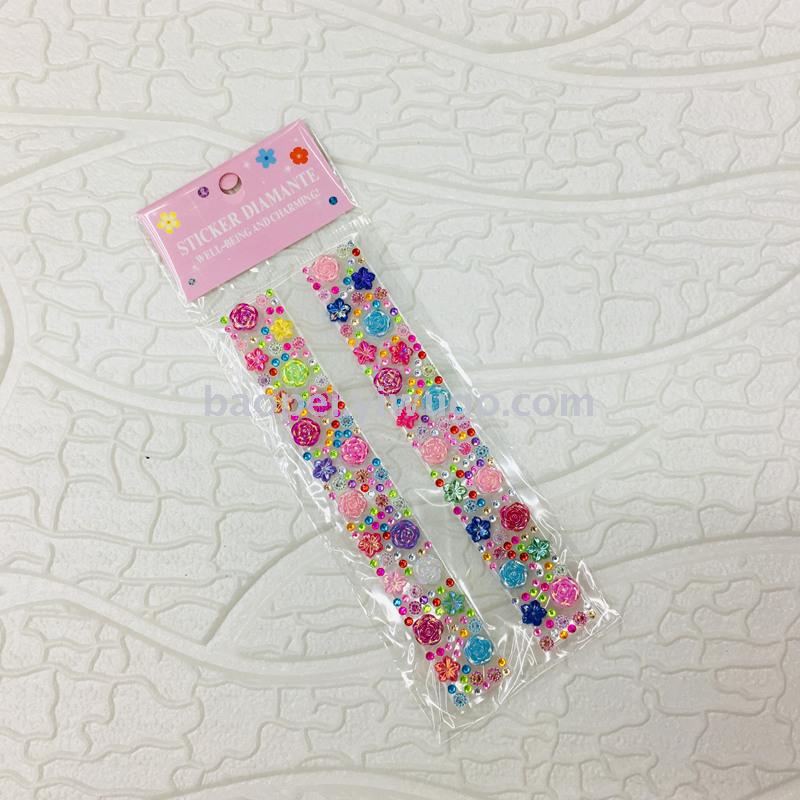 钻贴 造型钻贴 中号彩色水晶钻贴纸 可爱女生手机钻贴