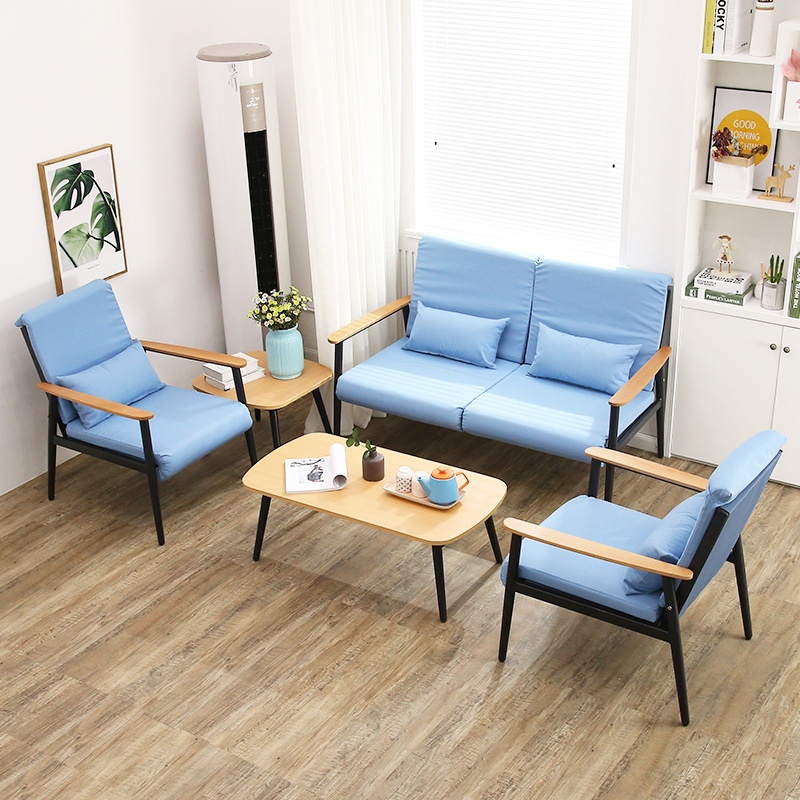 野人谷北欧布艺沙发客厅整装小户型现代简约沙发椅单人双人经济型