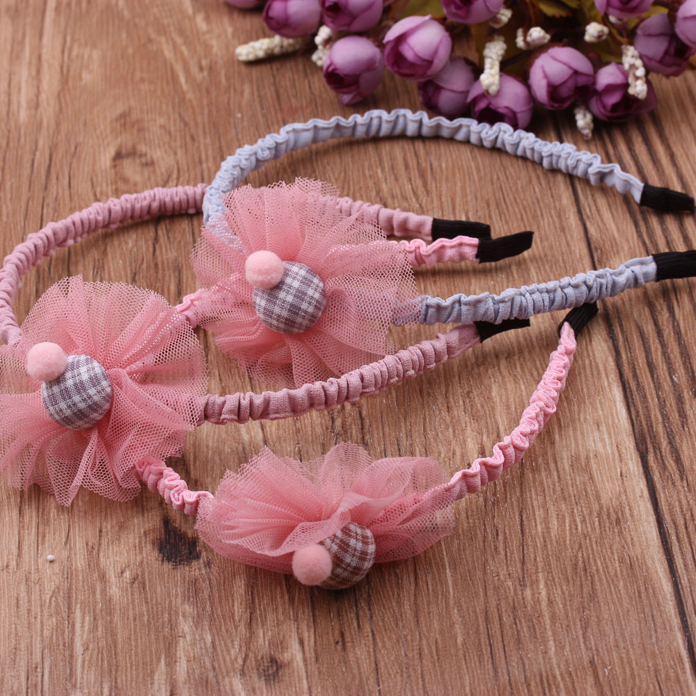 6-yuan store supply: Children's mesh hair bands, cute girls' headbands and hair accessories, children's hair bands and headaccessories