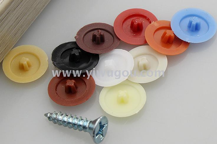 Self-tapping screw hole decorative cover, cross-shaped screw plastic cover, three-in-one cover, furniture accessories LJ113 Application Scenario