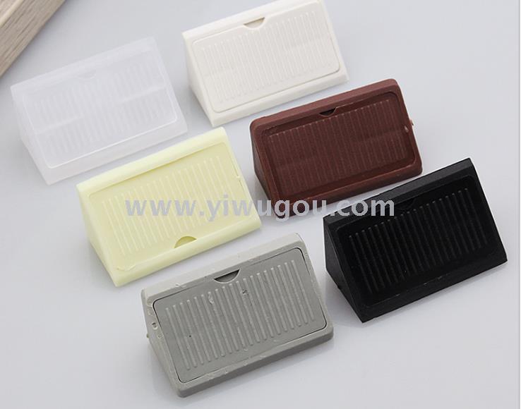 Plastic corner code with cover, corner code connection parts, straight corner code, furniture hardware accessories manufacturer PG005 Item Picture
