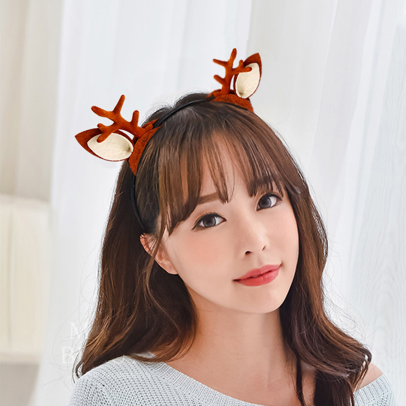 Xinyun Christmas headwear, faux antler hairbands, party hairpins, hair accessories, forest girl style accessories, photo and photography performance