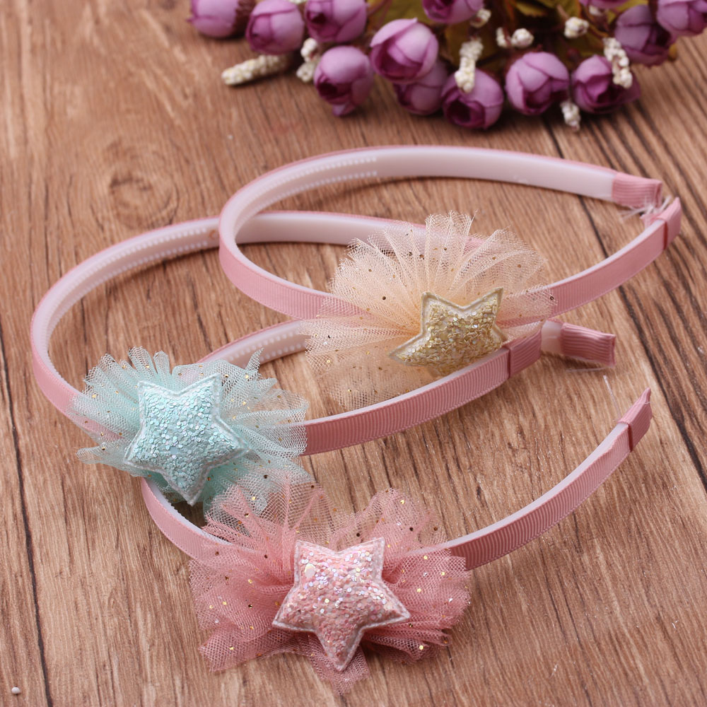 10-yuan store accessories: Children's hair band, simple and anti-slip, sweet hair band with teeth, cute bow headband
