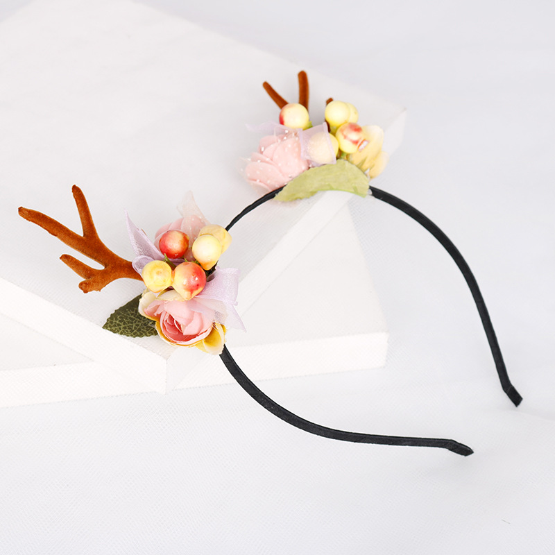 Xinyun Creative Christmas Antler headband Headband Hairpin 2018 New Style Forest Girl Elk Hairpin Hair Accessory details Picture
