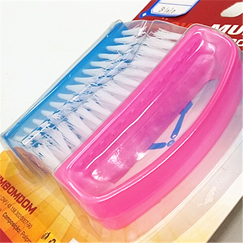 Sunshine Department Store fruit and vegetable brush, kitchenware cleaning tools, pot brush, multi-functional card, 2 plastic brushes Specification image